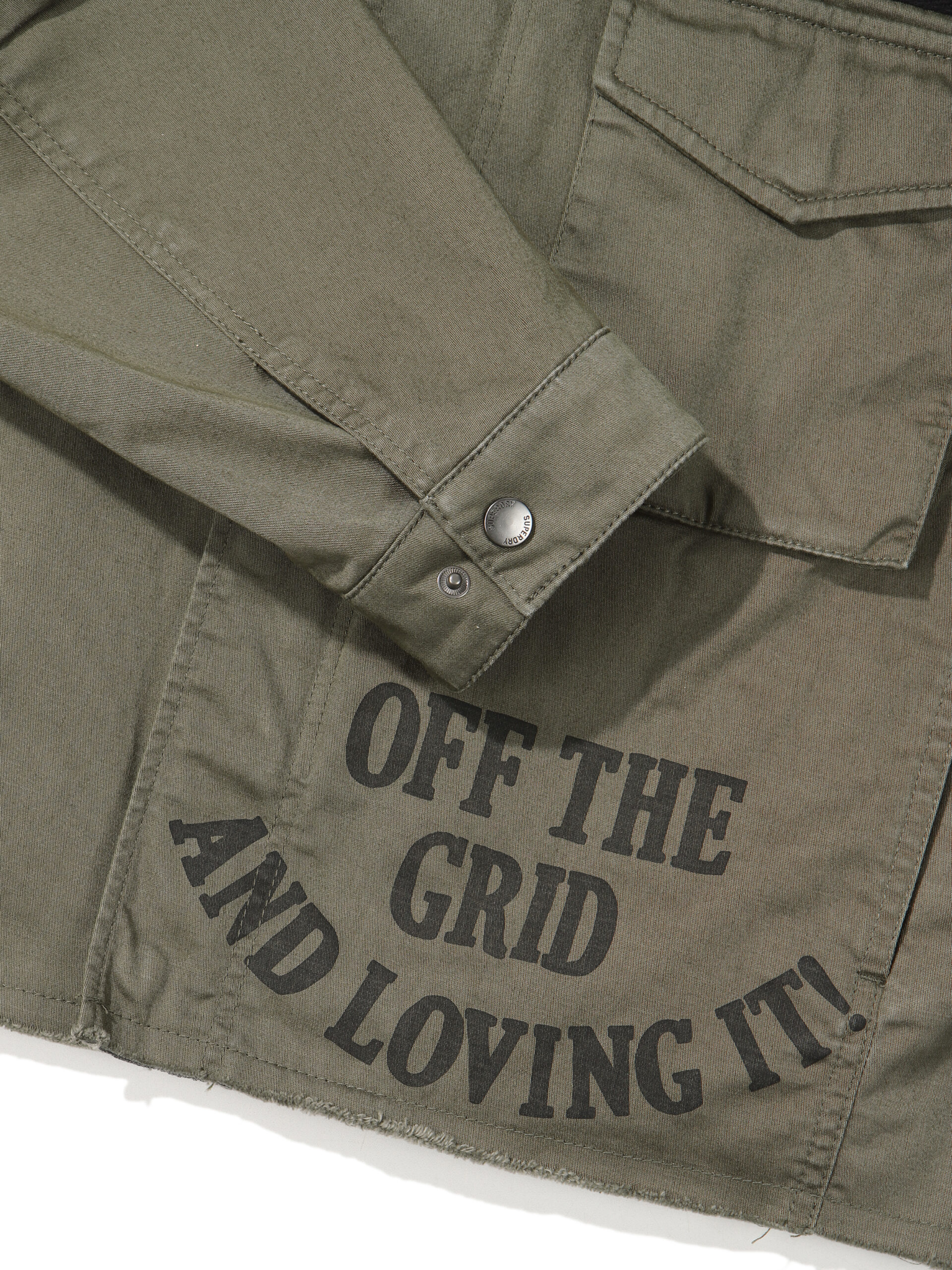 W MILITARY CROP SEMI OVER JACKET KHAKI SDFJWDO04 KKHK 6