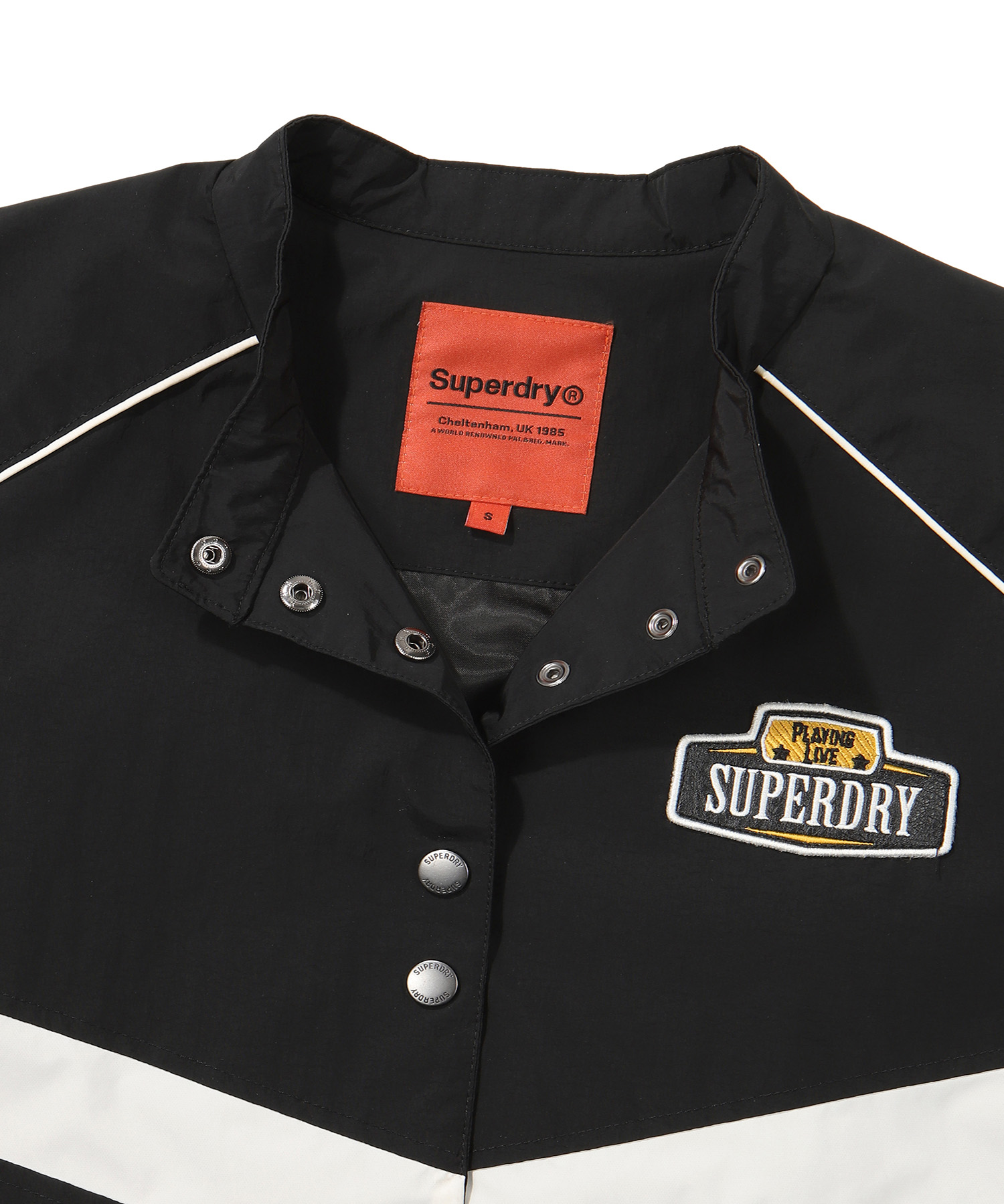 W NYLON RACING JACKET BLACK SDFJWDO09 KBLK 4