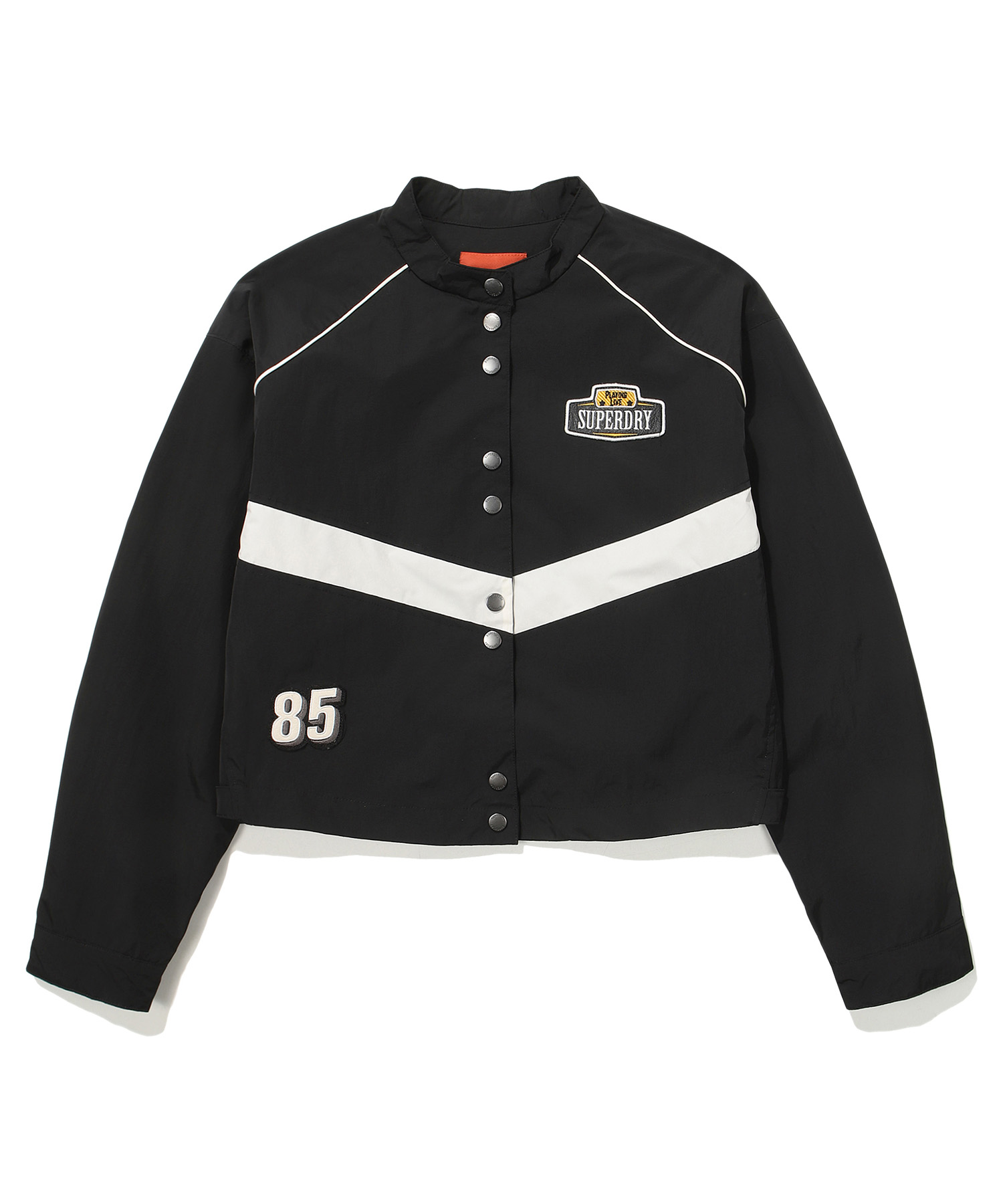 W NYLON RACING JACKET BLACK SDFJWDO09 KBLK 6