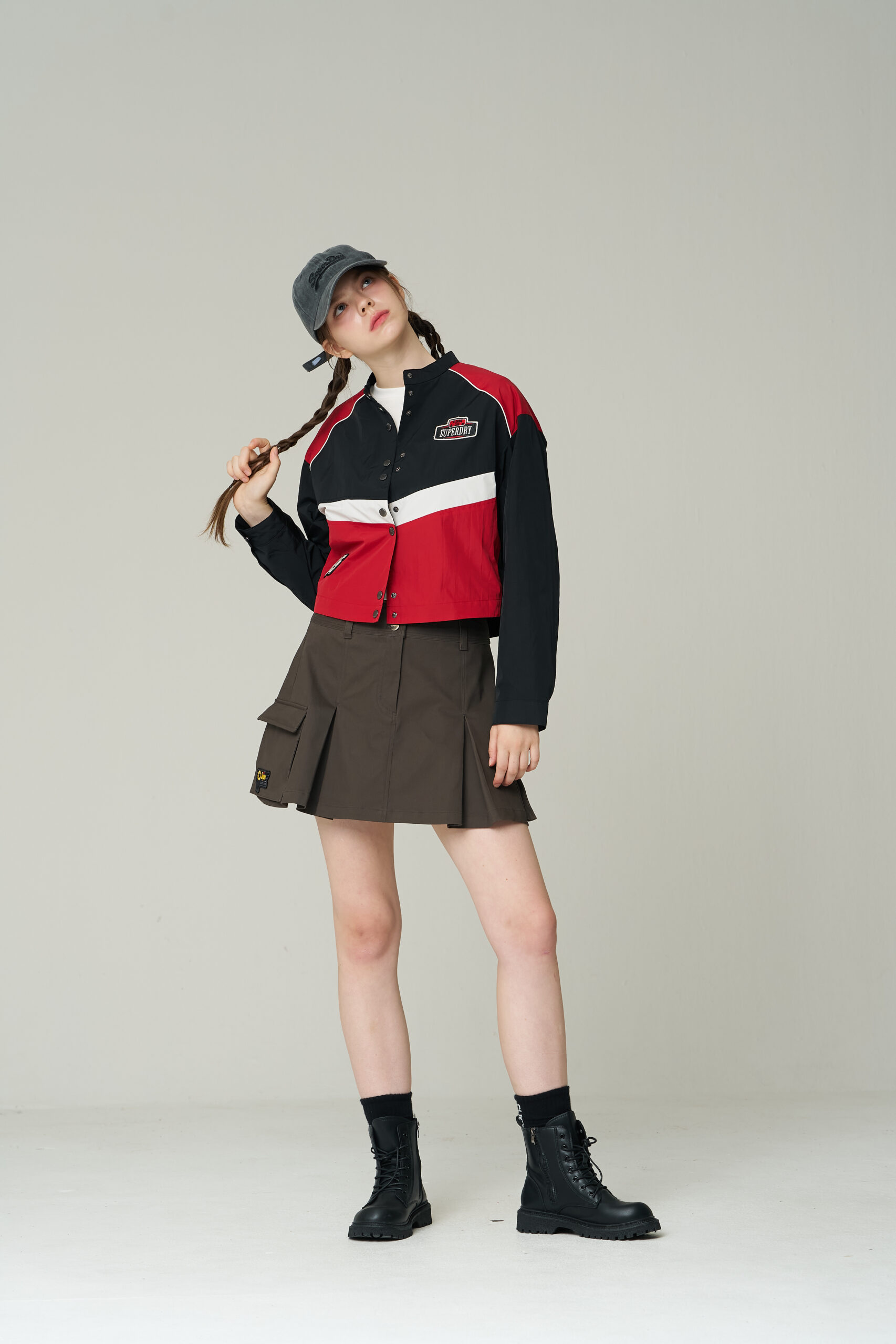 W NYLON RACING JACKET RED SDFJWDO09 KRED 1