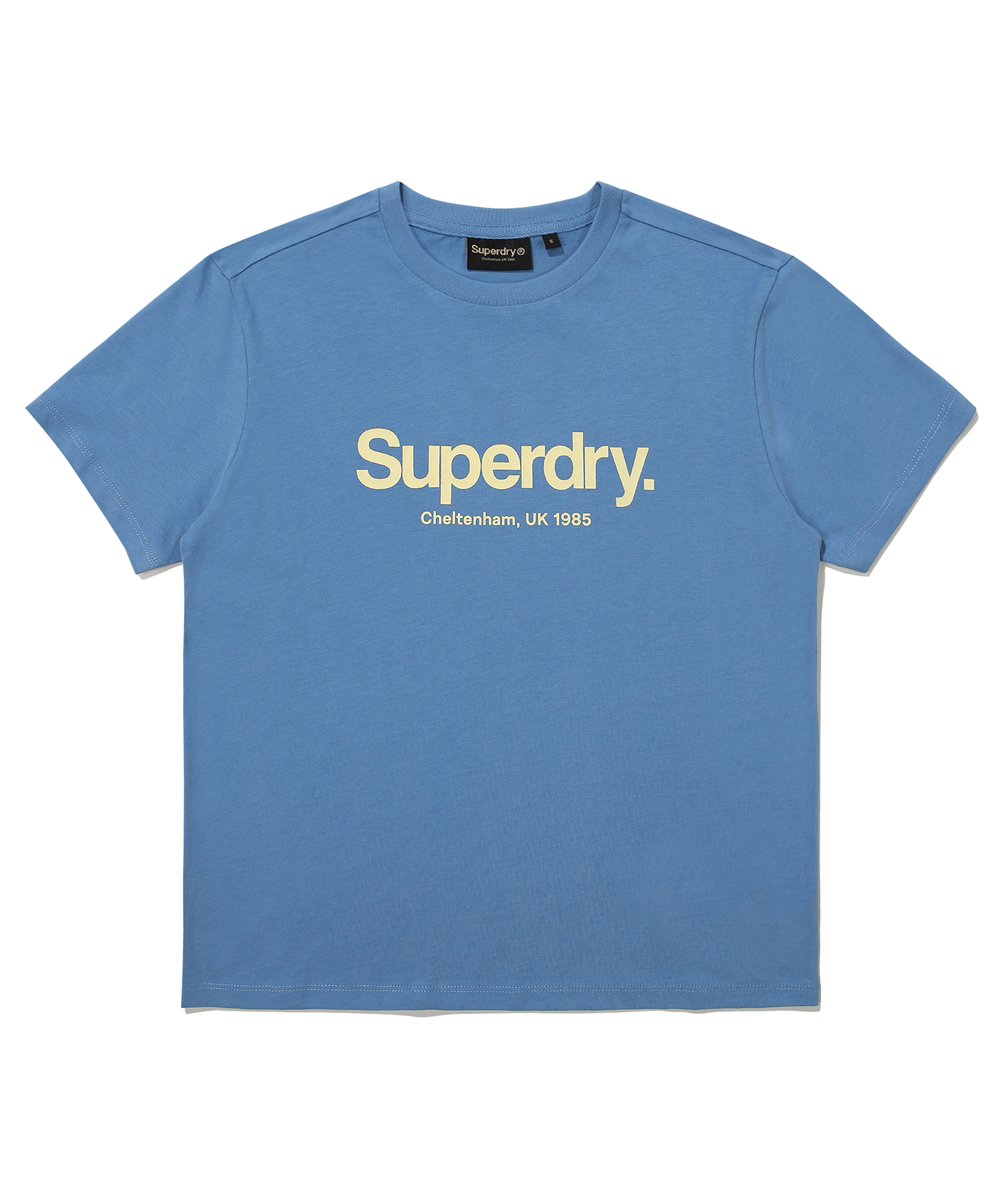 W REGULAR FIT CORE BIG LOGO HALF T SHIRT BLUE SDFSHDO13 KBLE 1