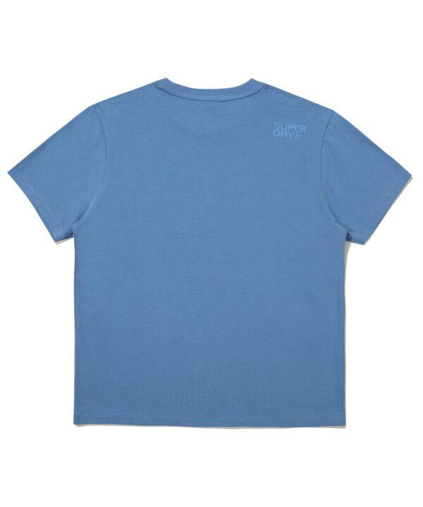 W REGULAR FIT CORE BIG LOGO HALF T SHIRT BLUE SDFSHDO13 KBLE 2