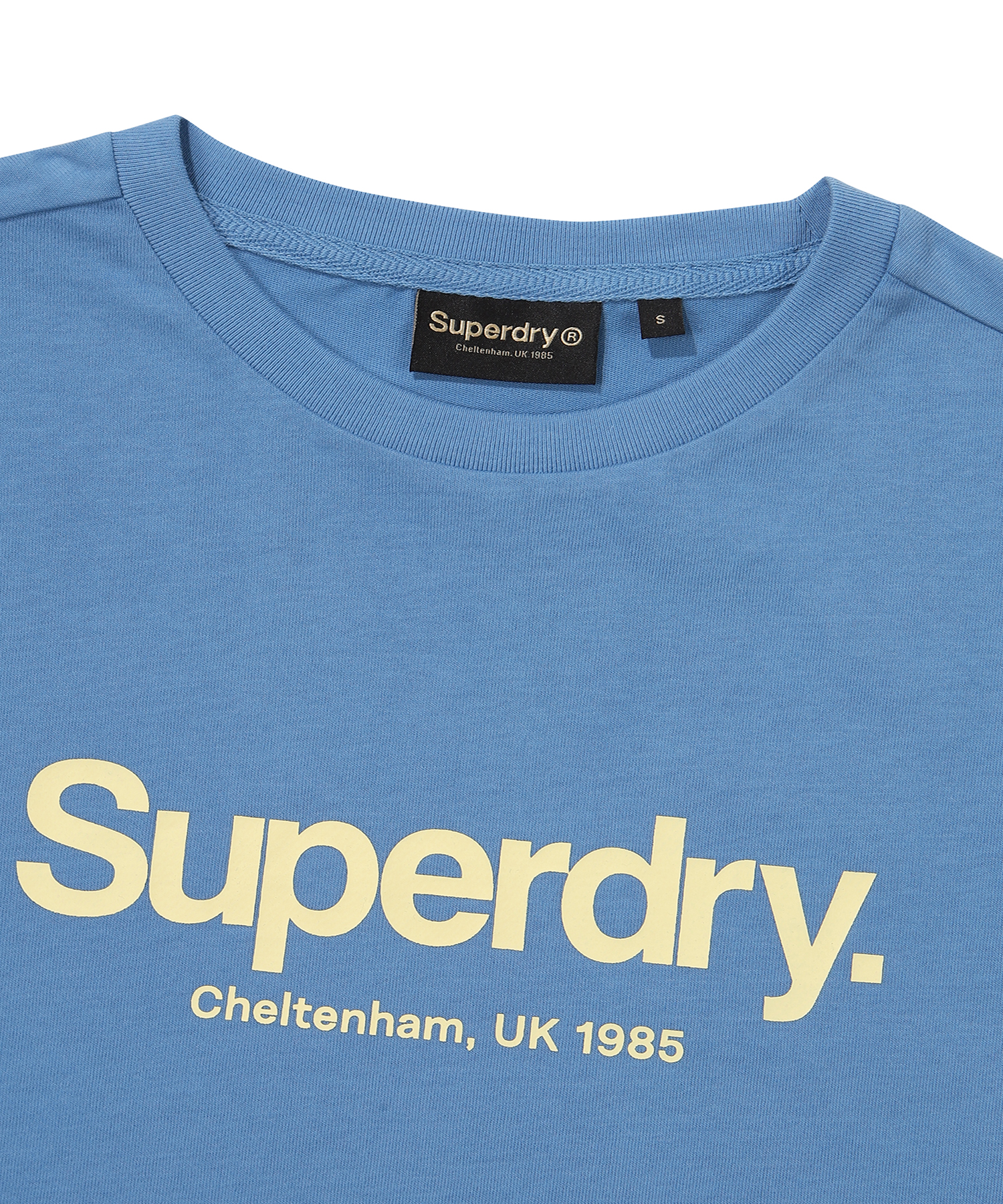 W REGULAR FIT CORE BIG LOGO HALF T SHIRT BLUE SDFSHDO13 KBLE 3