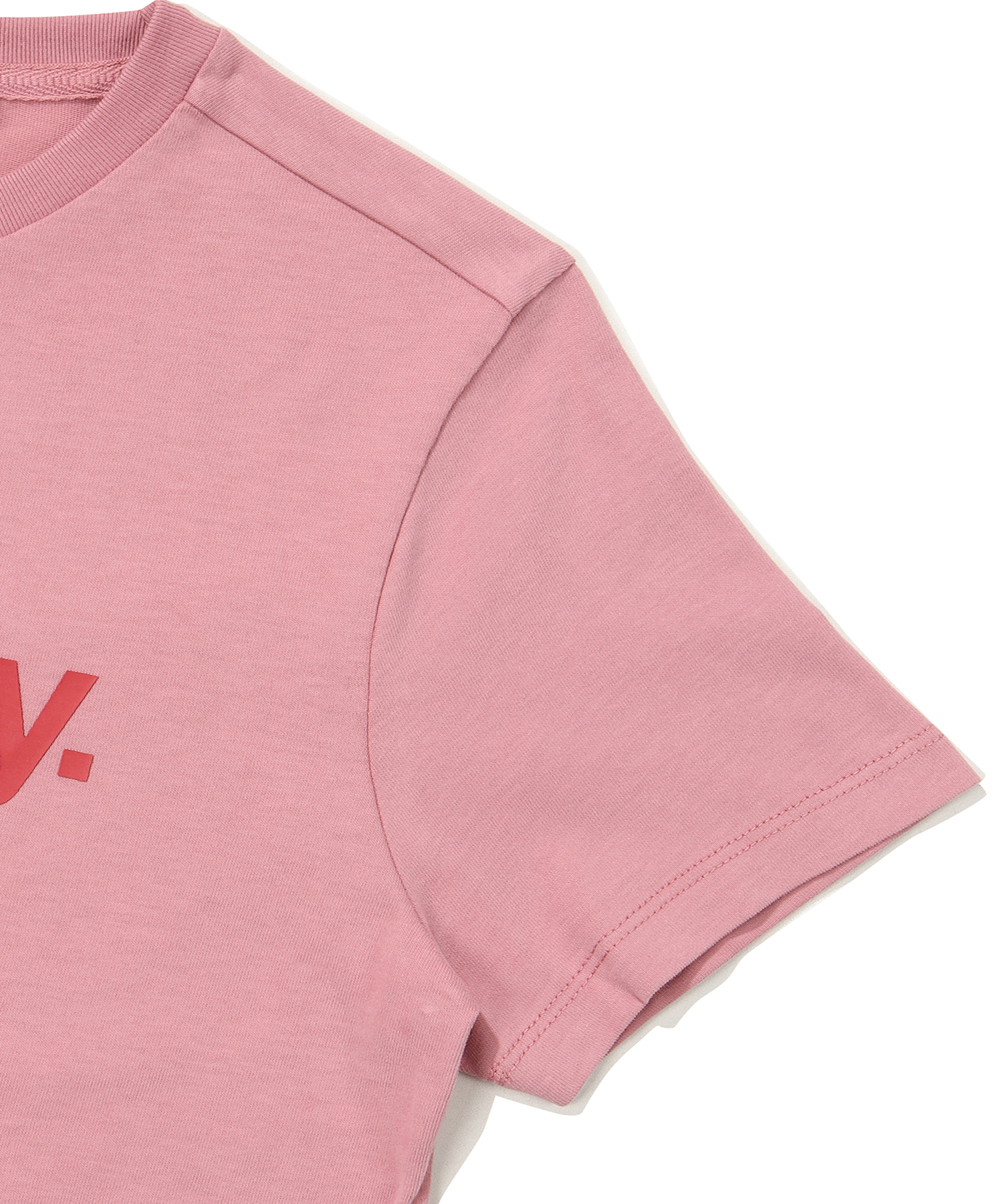 W REGULAR FIT CORE BIG LOGO HALF T SHIRT PINK SDFSHDO13 KPNK 4