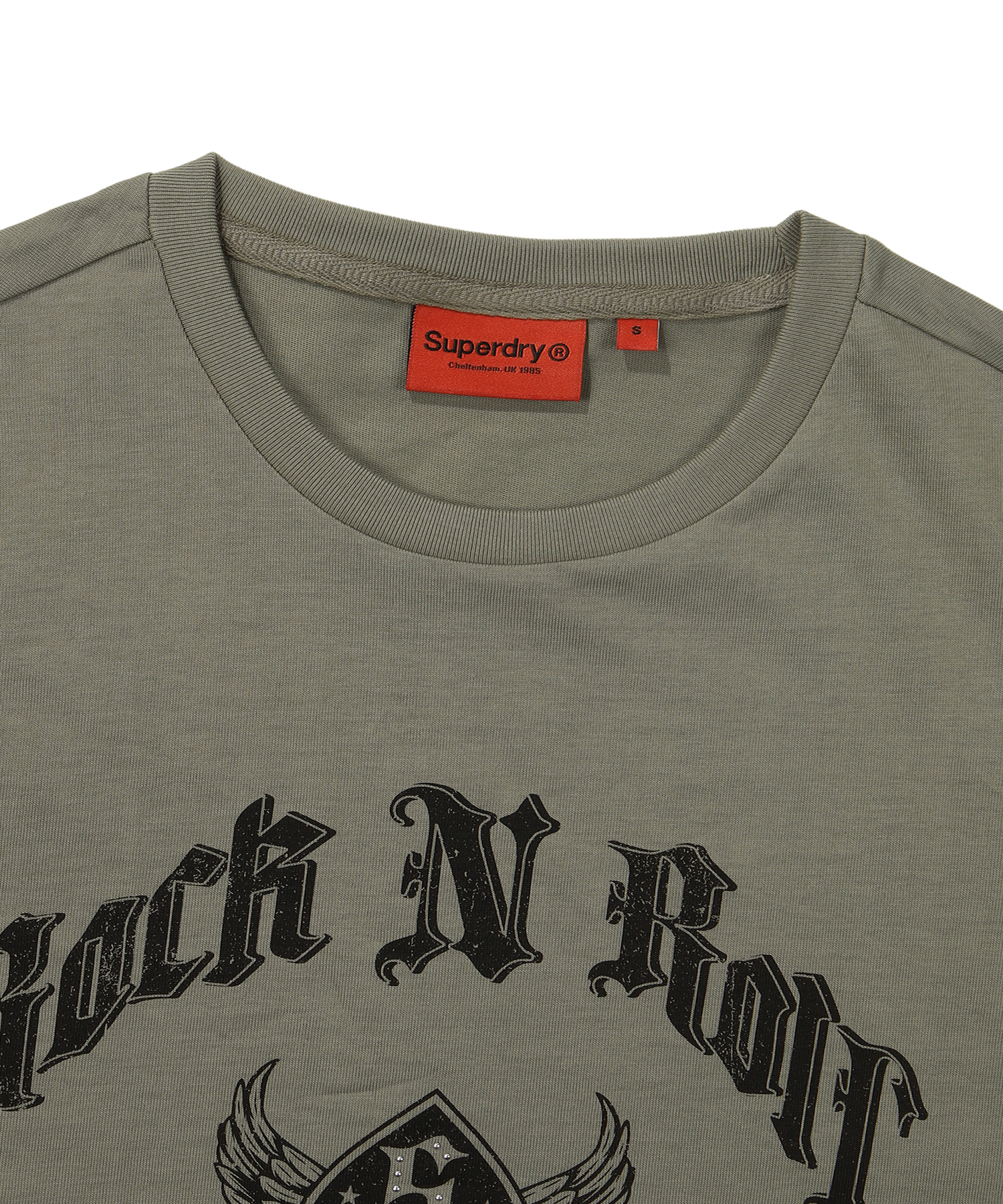 W REGULAR FIT ROCK N ROLL HALF T SHIRTS KHAKI SDFSHDO43 KKHK 3