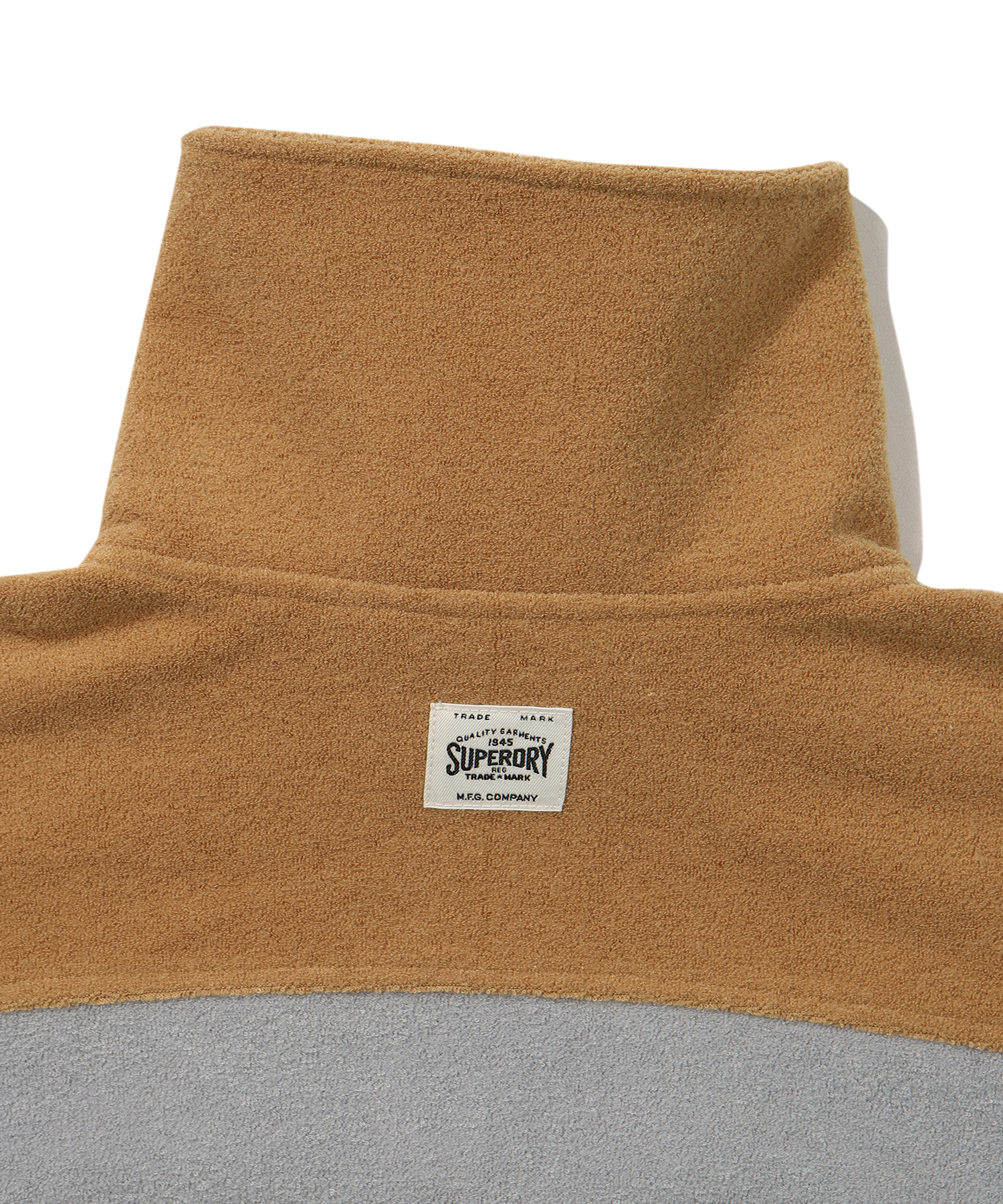 W SEMI CROP OVER FIT HALF ZIP SWEATSHIRT L BLUE SDFMZFO01 KLBL 5