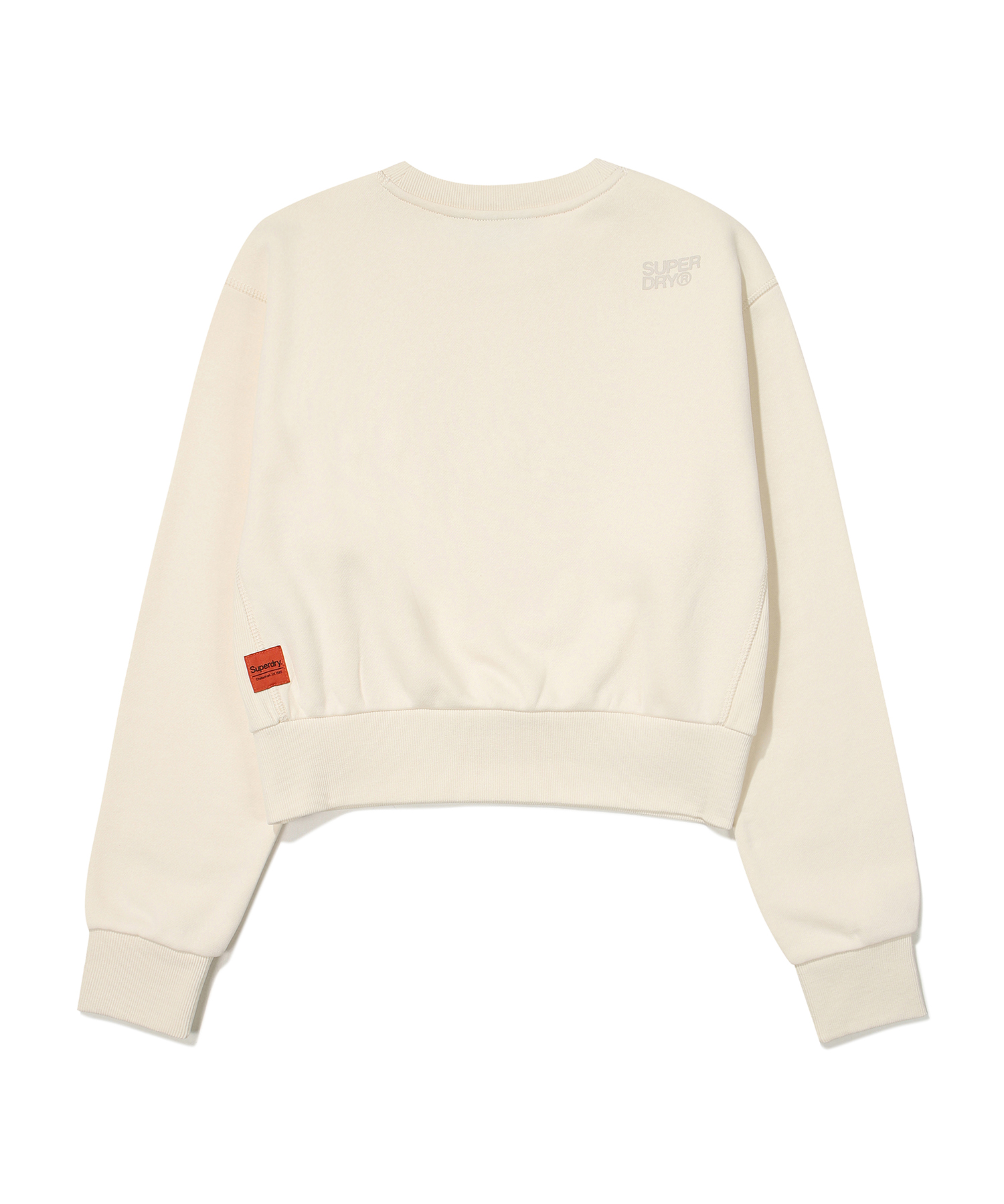 W SEMI CROP OVER VINTAGE LOGO SWEATSHIRT IVORY SDFMRFO06 KIVR 2