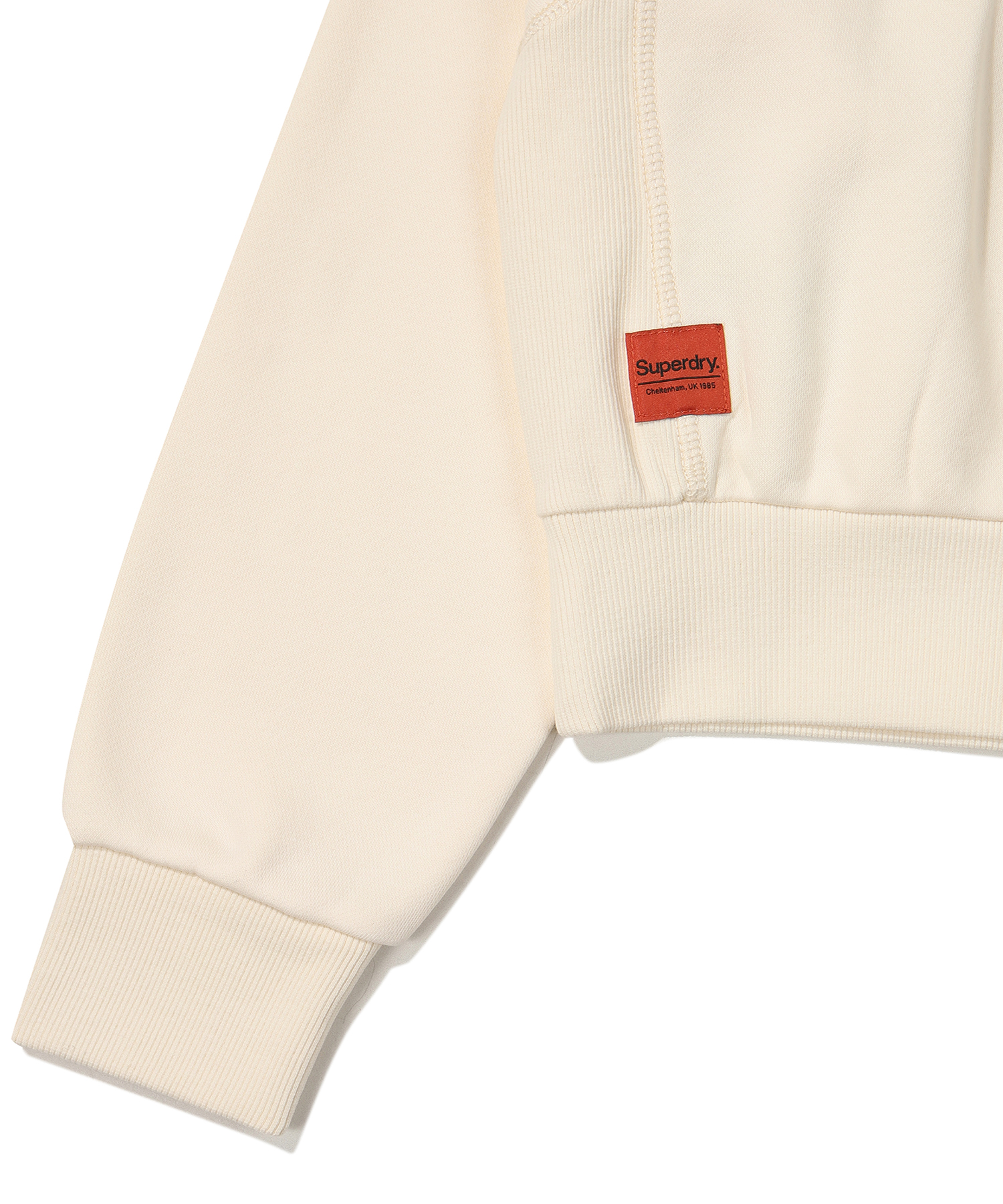 W SEMI CROP OVER VINTAGE LOGO SWEATSHIRT IVORY SDFMRFO06 KIVR 4