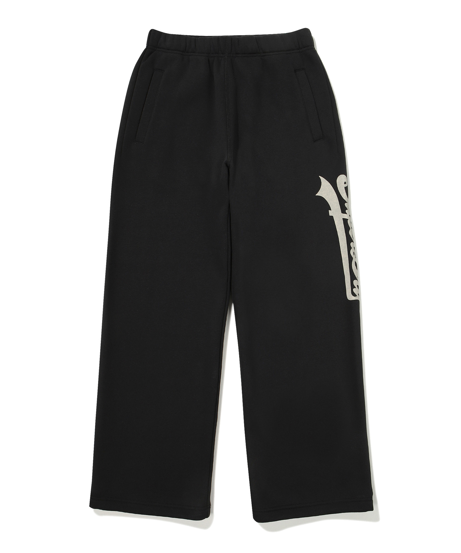 W STRAIGHT VINTAGE LOGO SWEATPANTS BLACK SDFPWFO05 KBLK 1