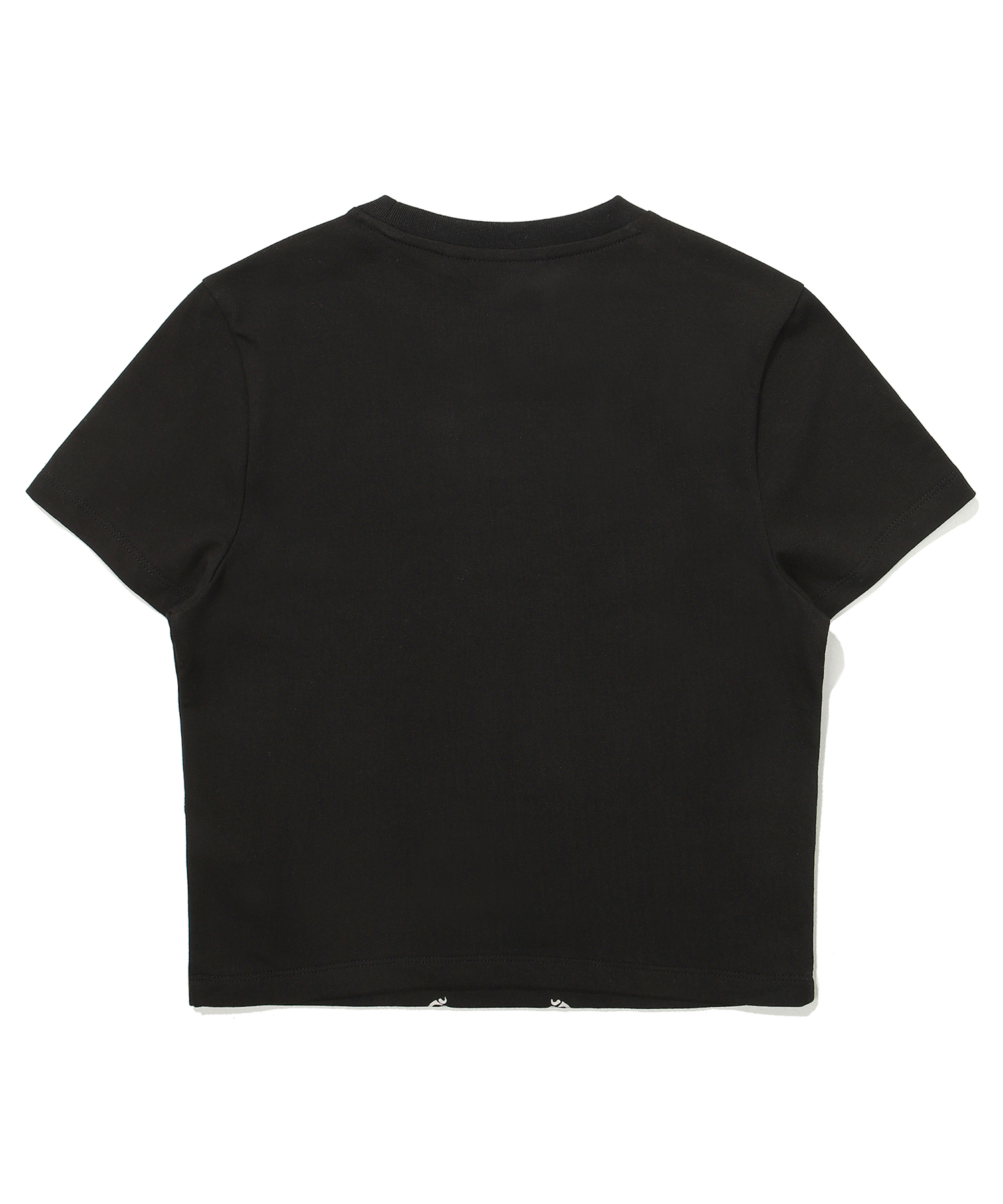 W TIGHT CROP ROCK N ROLL HALF T SHIRTS BLACK SDFSHDO42 KBLK 2