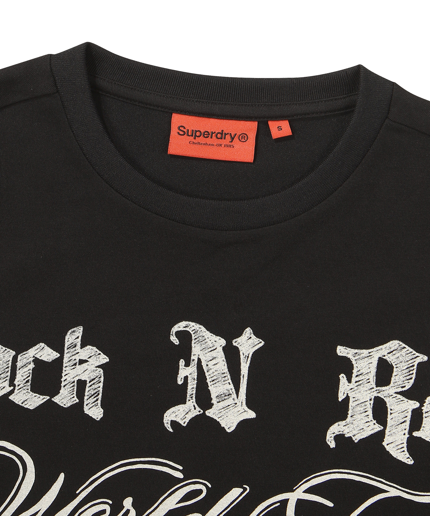 W TIGHT CROP ROCK N ROLL HALF T SHIRTS BLACK SDFSHDO42 KBLK 3