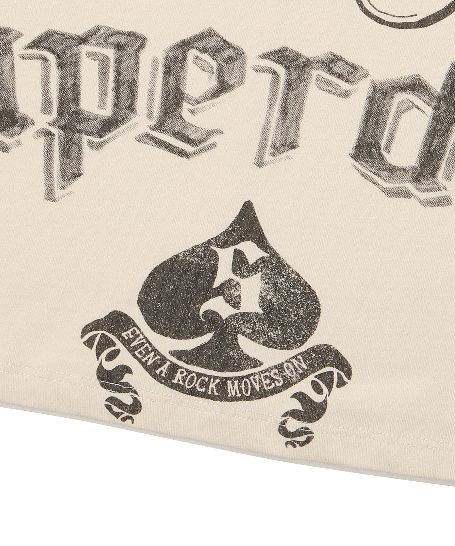 W TIGHT CROP ROCK N ROLL HALF T SHIRTS IVORY SDFSHDO42 KIVR 4