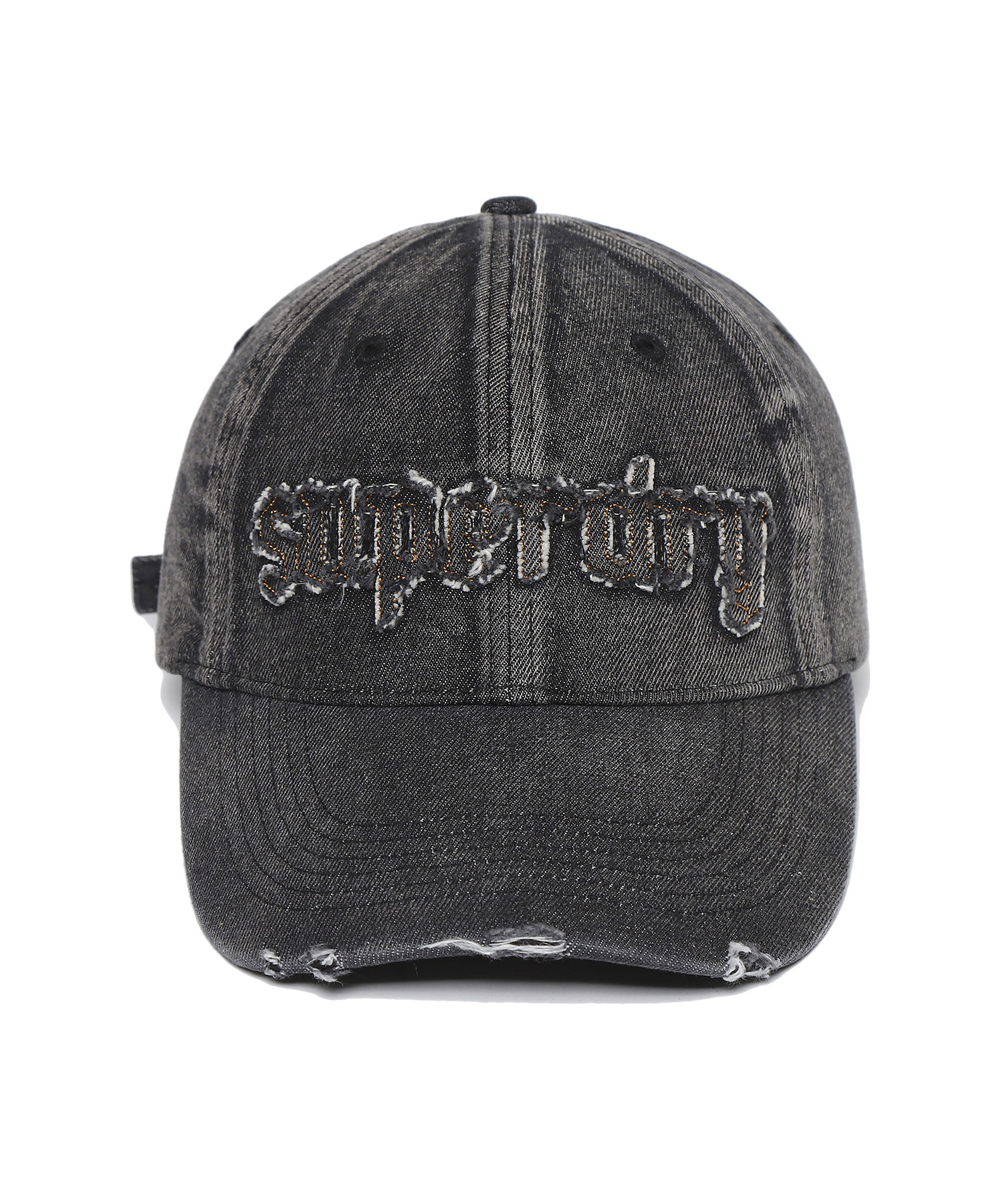 WASHED DENIM CAP BLACK SDUZCDO03 KBLK 1