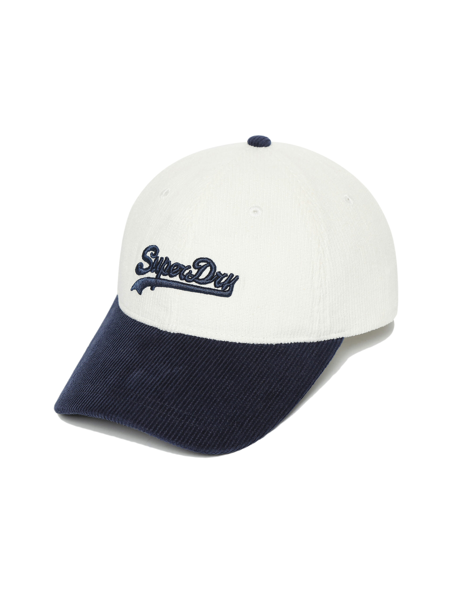 vintage logo corduroy cap navy SDUZCDO04NVY 1