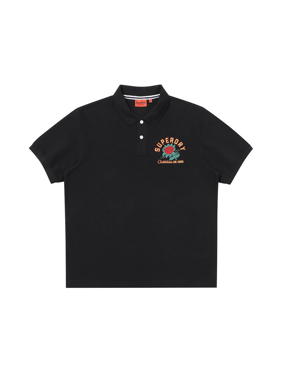 ROSE LOGO POLO SHIRT BLACK SDMIQCP21 KBLK 1