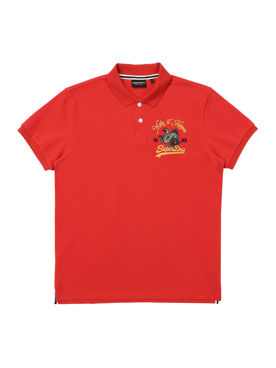 SNAKE LOGO POLO SHIRT RED SDMIQCP22 KRED 1