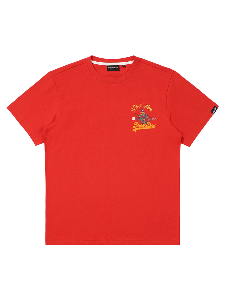 SNAKE SMALL LOGO T SHIRT RED SDUISCP35 KRED 1