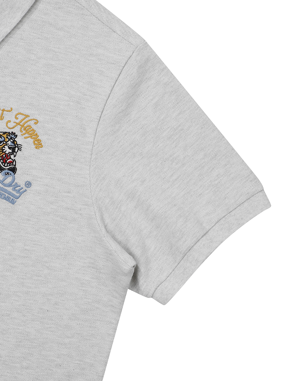 TIGER LOGO POLO SHIRT L GREY SDMIQCP20 KLGR 4