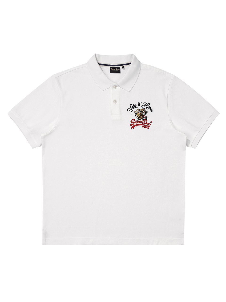 TIGER LOGO POLO SHIRT WHITE SDMIQCP20 KWHT 1
