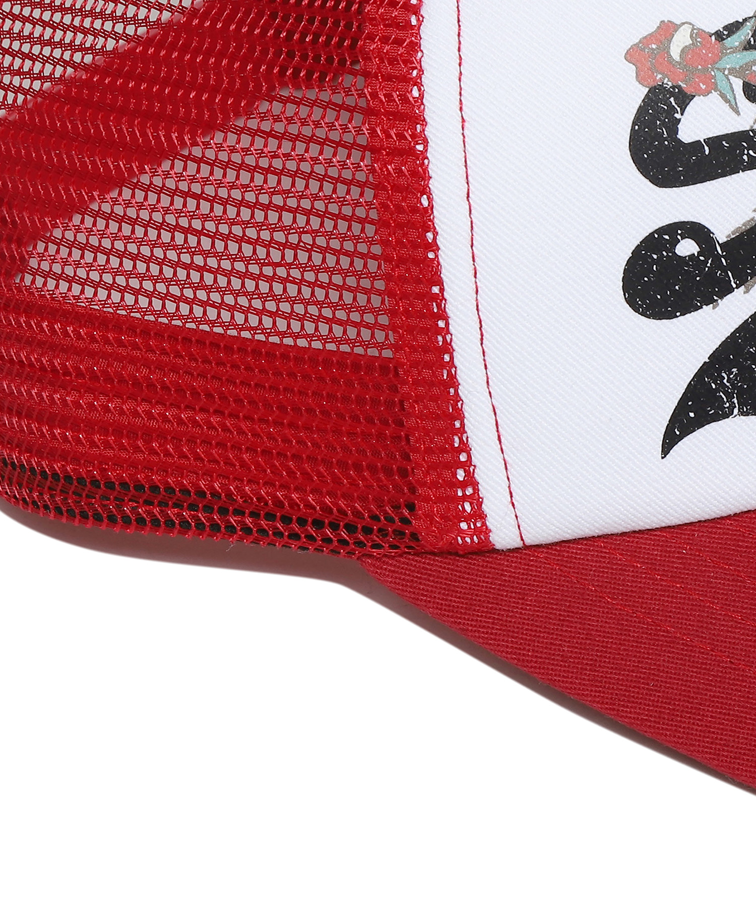 TIGER MESH TRUCKER BALL CAP RED SDUGQYP05 KRED 4