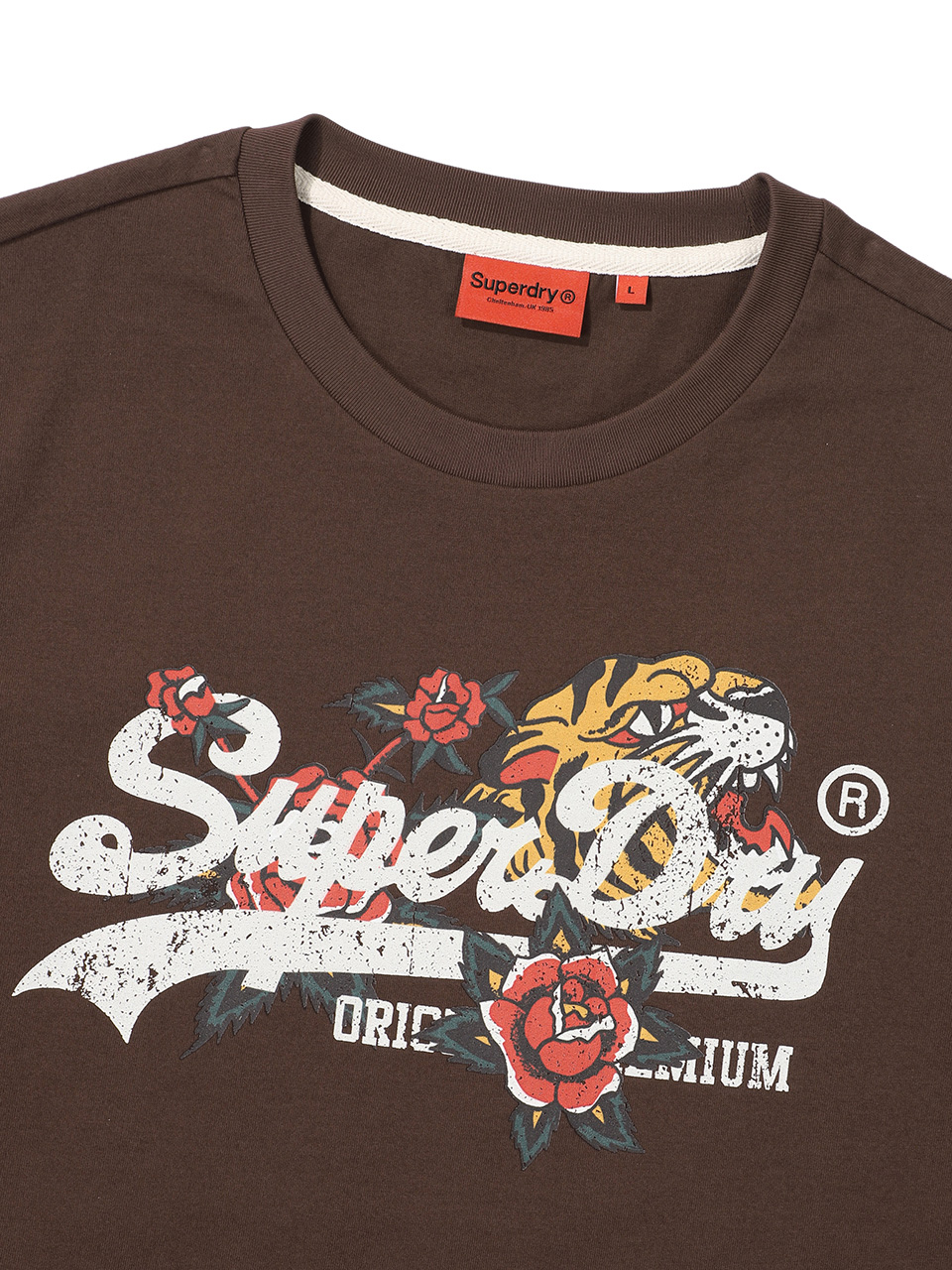 TIGER T SHIRT BROWN SDUISCP26 KBRW 3