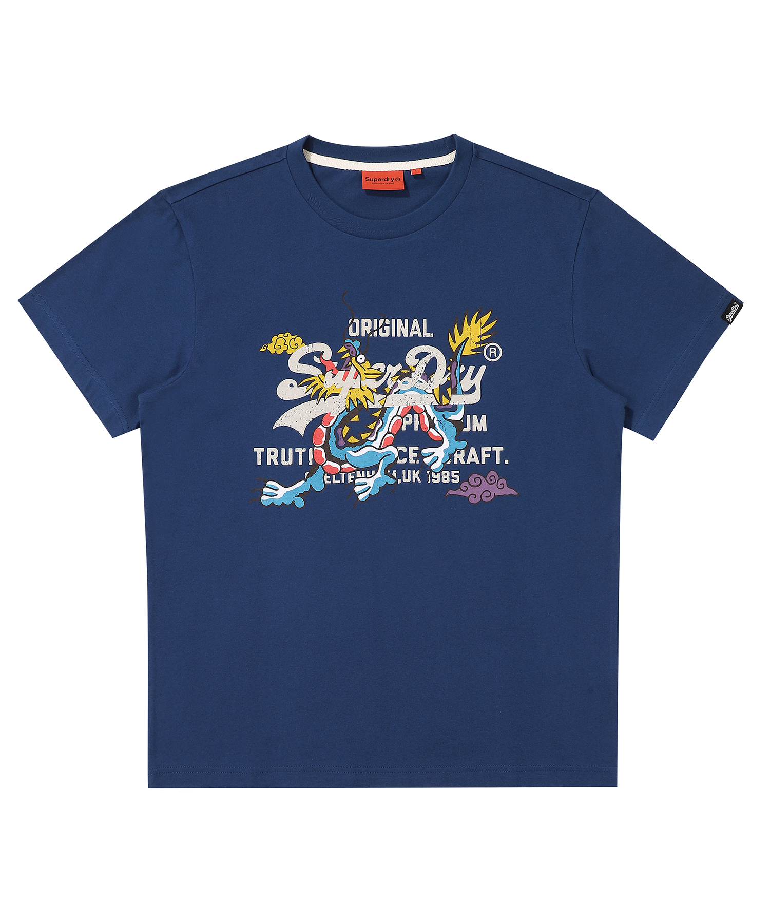 VINTAGE DRAGON T SHIRT NAVY SDUISCP27 KNVY 1