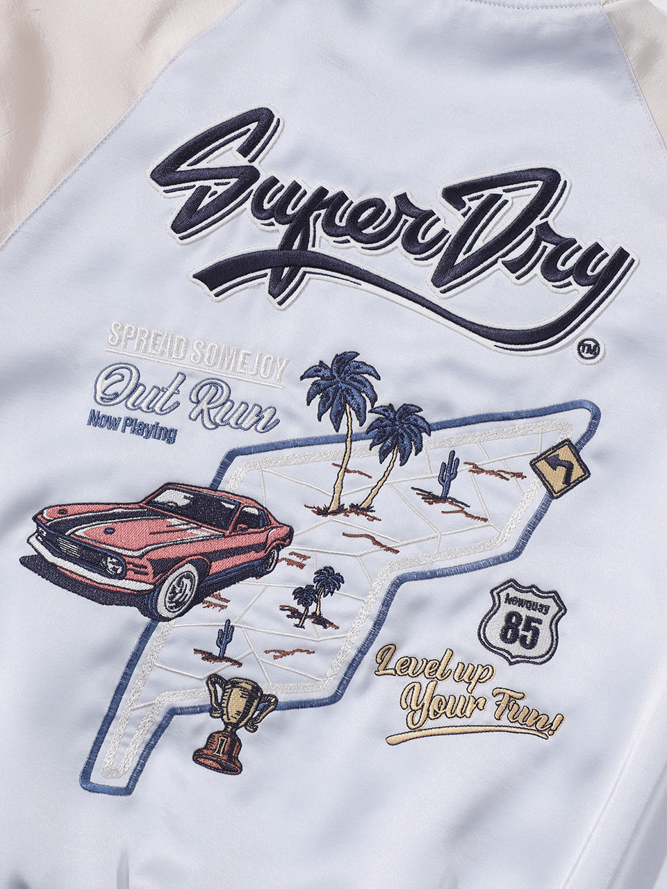 W SKATING CLUB CROP SUKAJAN JACKET L BLUE SDFJWAP42 KLBL 6