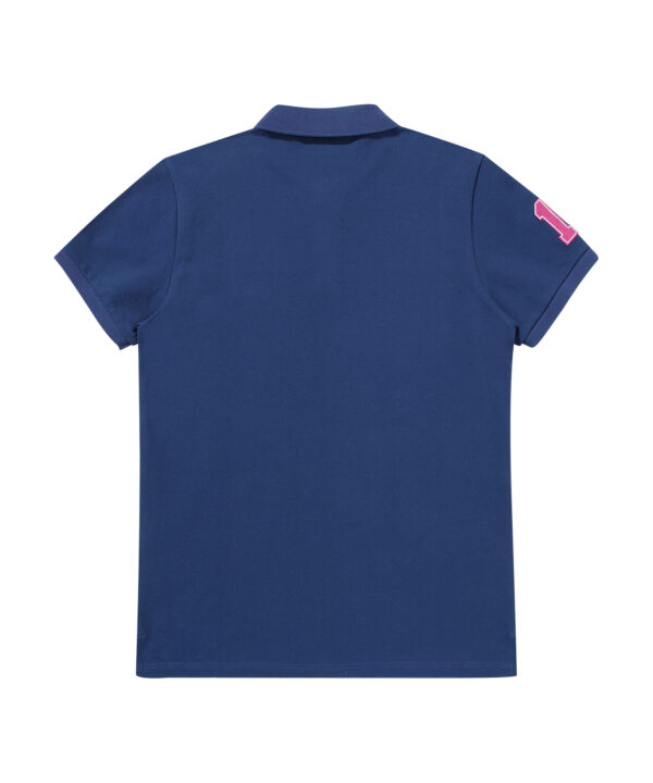 ATHLETICS FELT POLO SHIRT D BLUE SDMIQAP63 KDBL 2