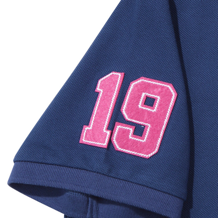ATHLETICS FELT POLO SHIRT D BLUE SDMIQAP63 KDBL 4