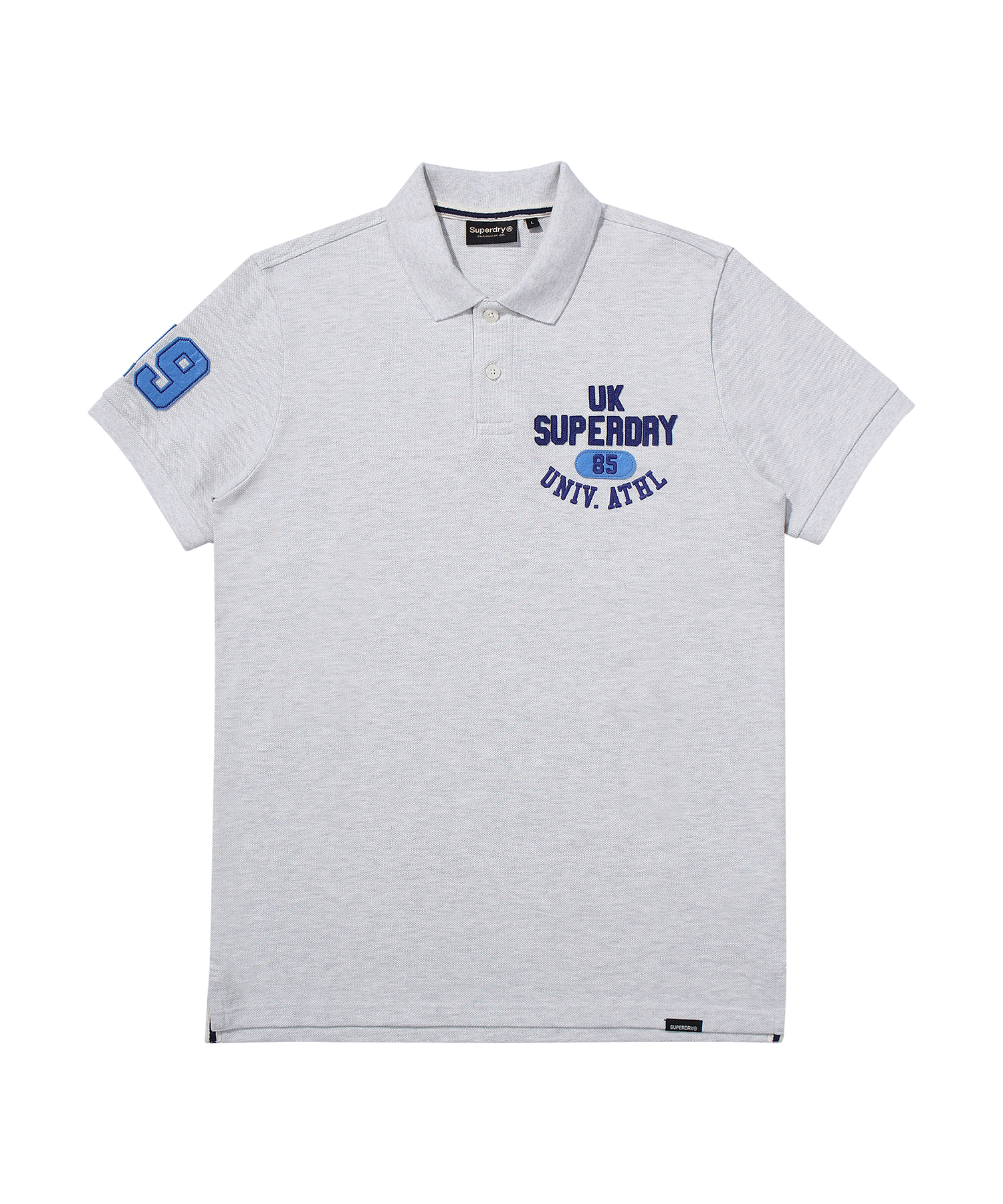 ATHLETICS FELT POLO SHIRT L GREY SDMIQAP63 KLGR 1