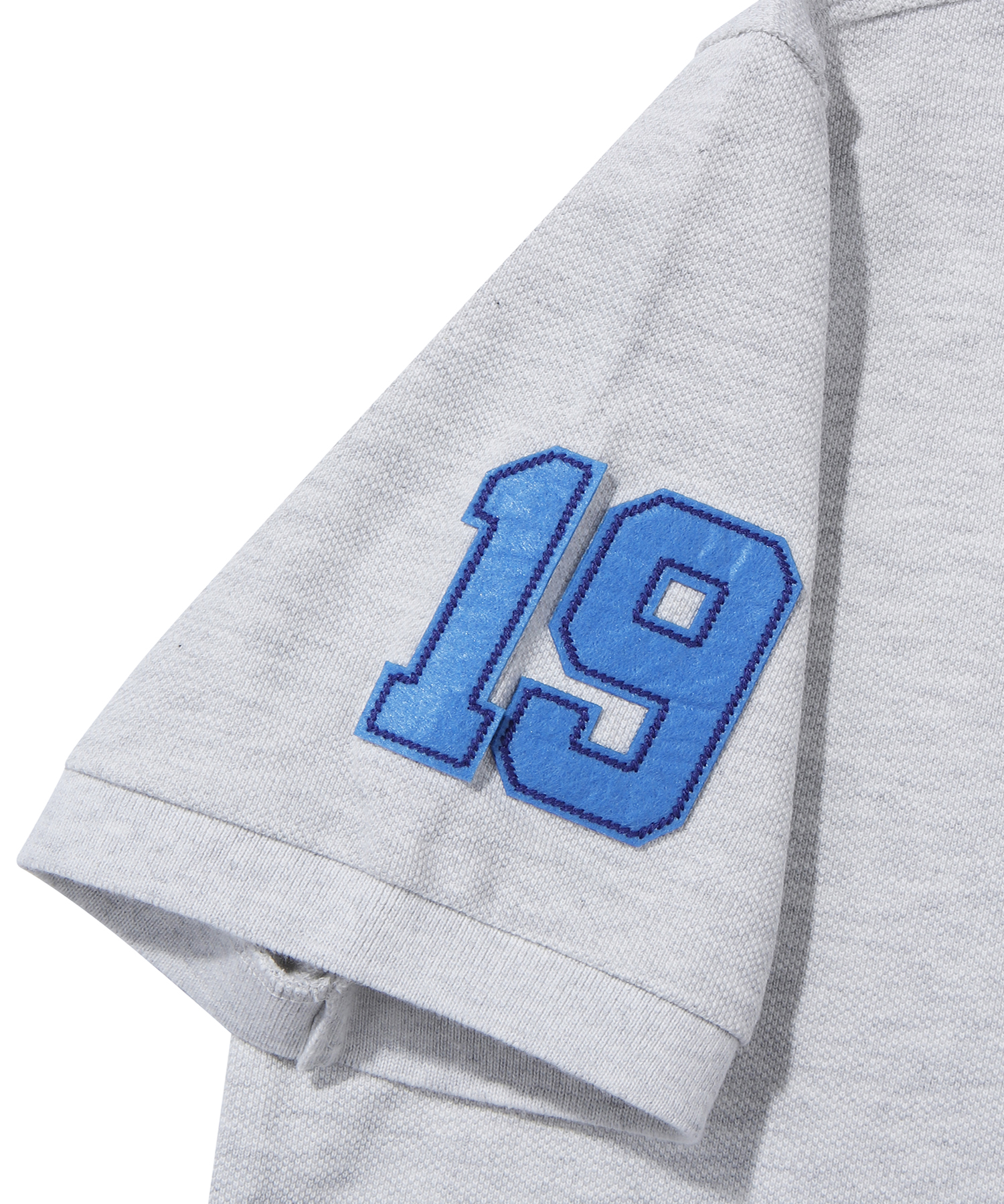 ATHLETICS FELT POLO SHIRT L GREY SDMIQAP63 KLGR 5