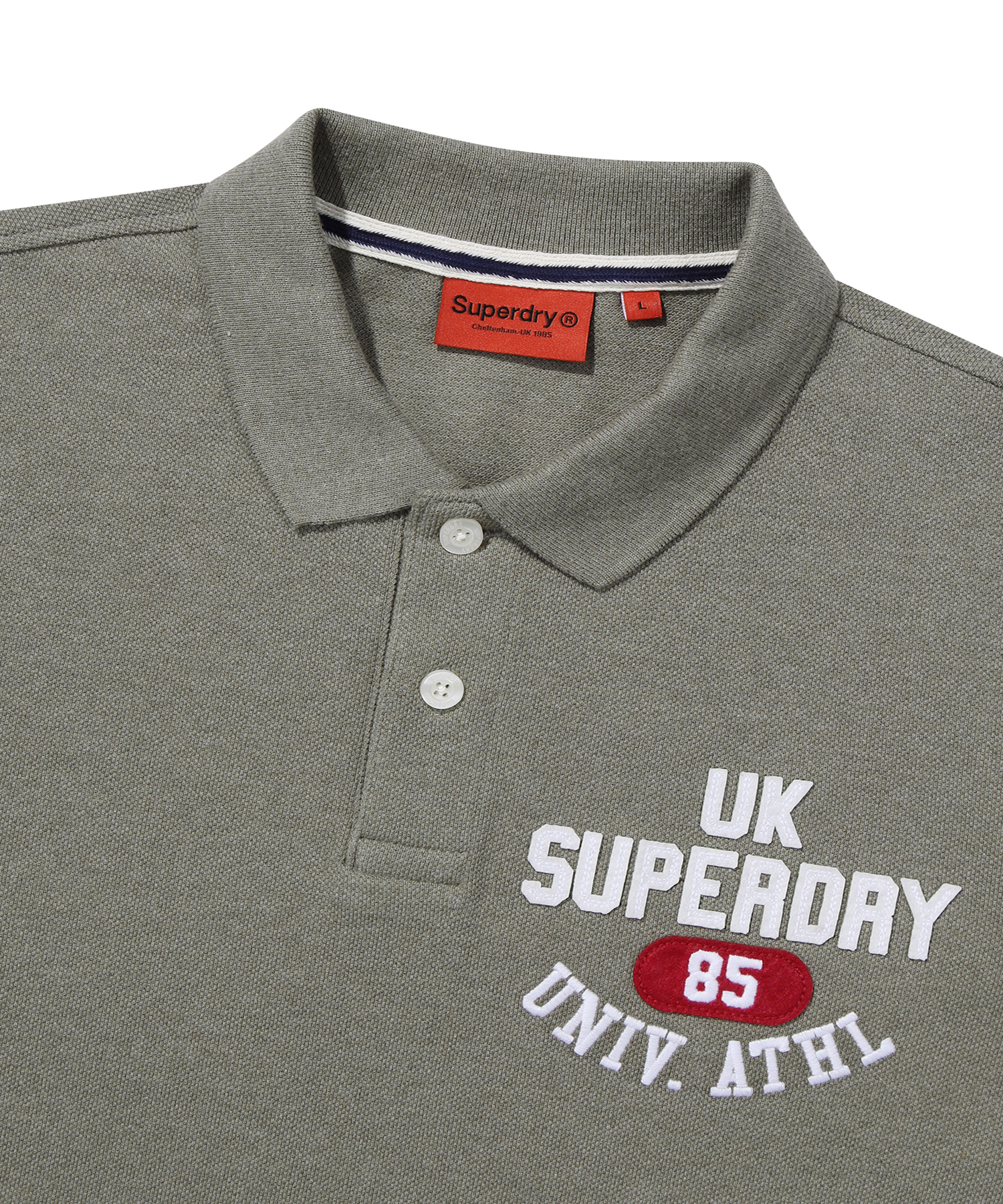 ATHLETICS FELT POLO SHIRT L KHAKI SDMIQAP63 KLKH 3