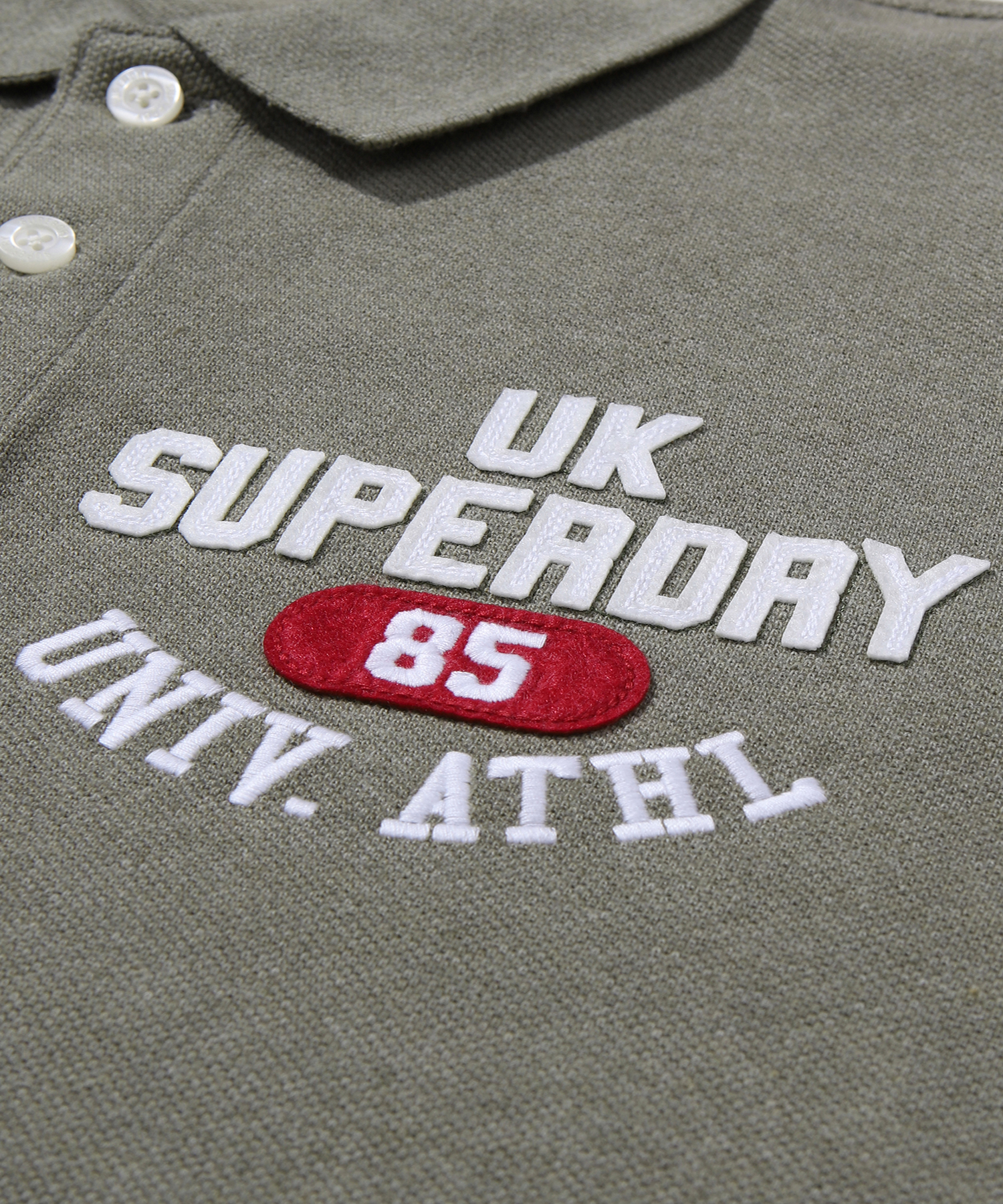 ATHLETICS FELT POLO SHIRT L KHAKI SDMIQAP63 KLKH 4