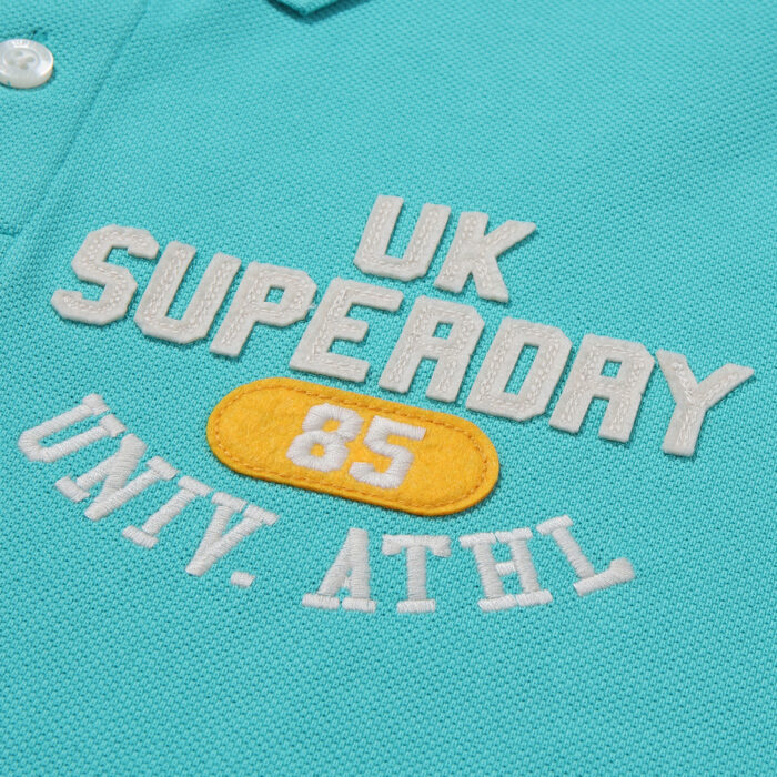 ATHLETICS FELT POLO SHIRT MINT SDMIQAP63 KMNT 4