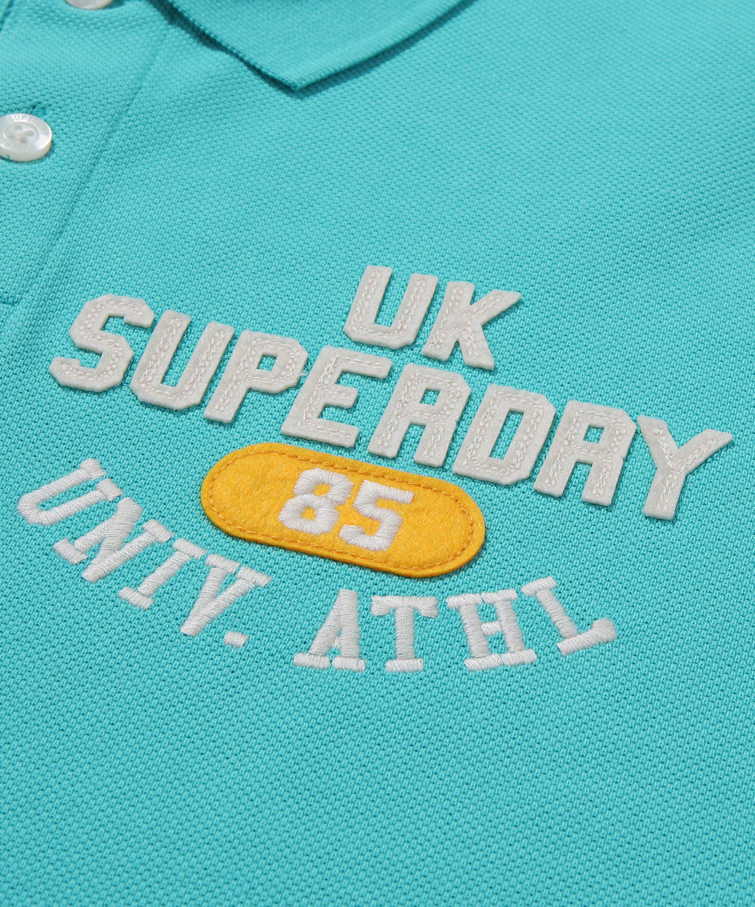 ATHLETICS FELT POLO SHIRT MINT SDMIQAP63 KMNT 4