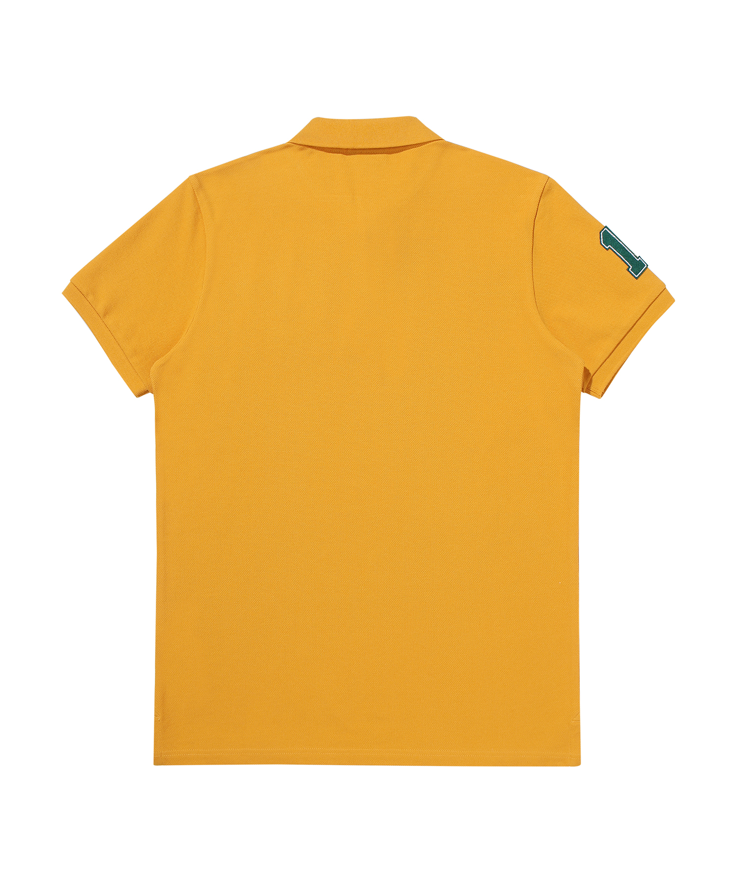 ATHLETICS FELT POLO SHIRT MUSTARD SDMIQAP63 KMTD 2