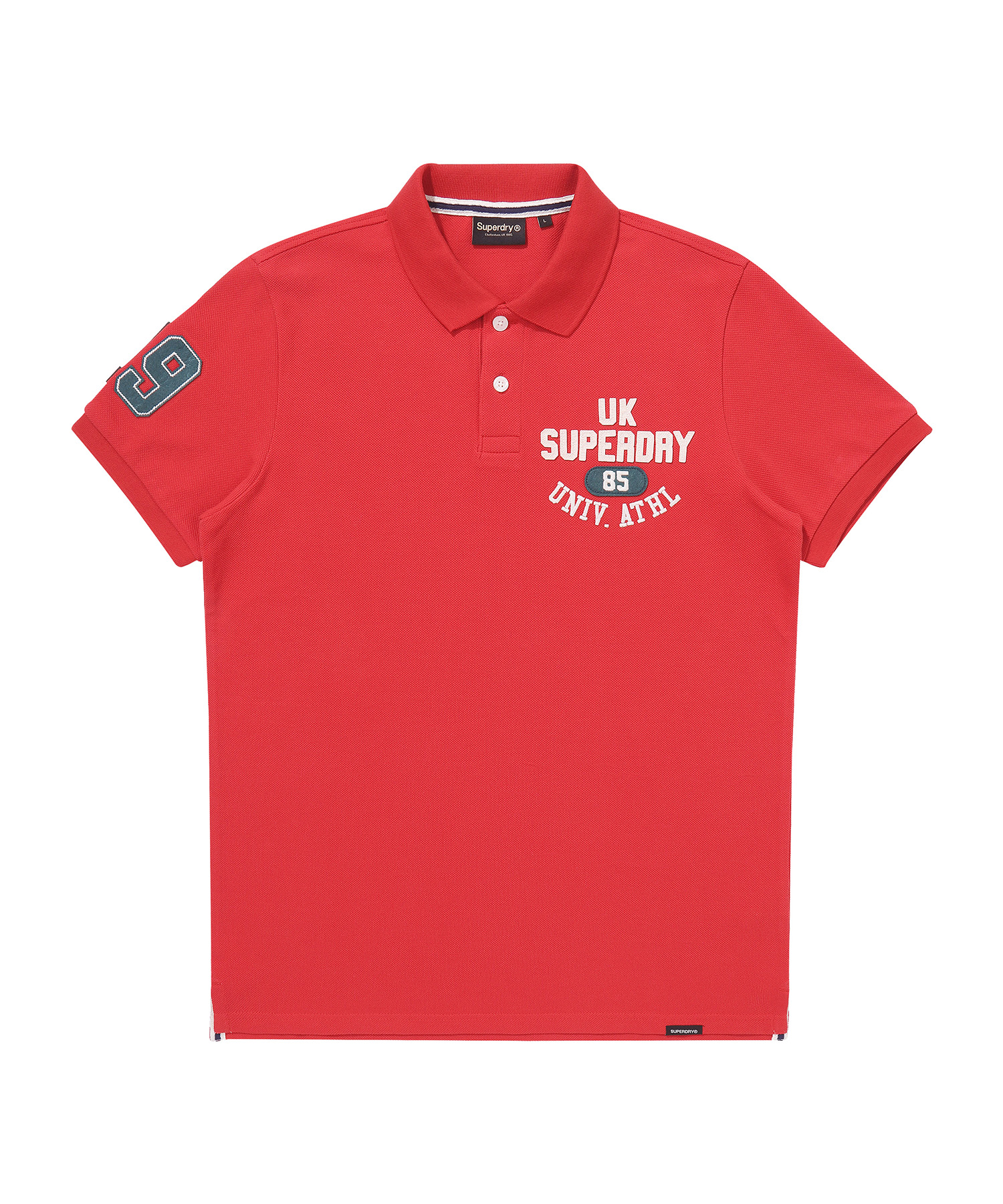 ATHLETICS FELT POLO SHIRT RED SDMIQAP63 KRED 1