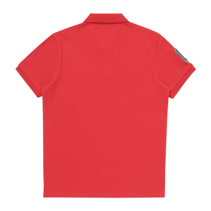 ATHLETICS FELT POLO SHIRT RED SDMIQAP63 KRED 2