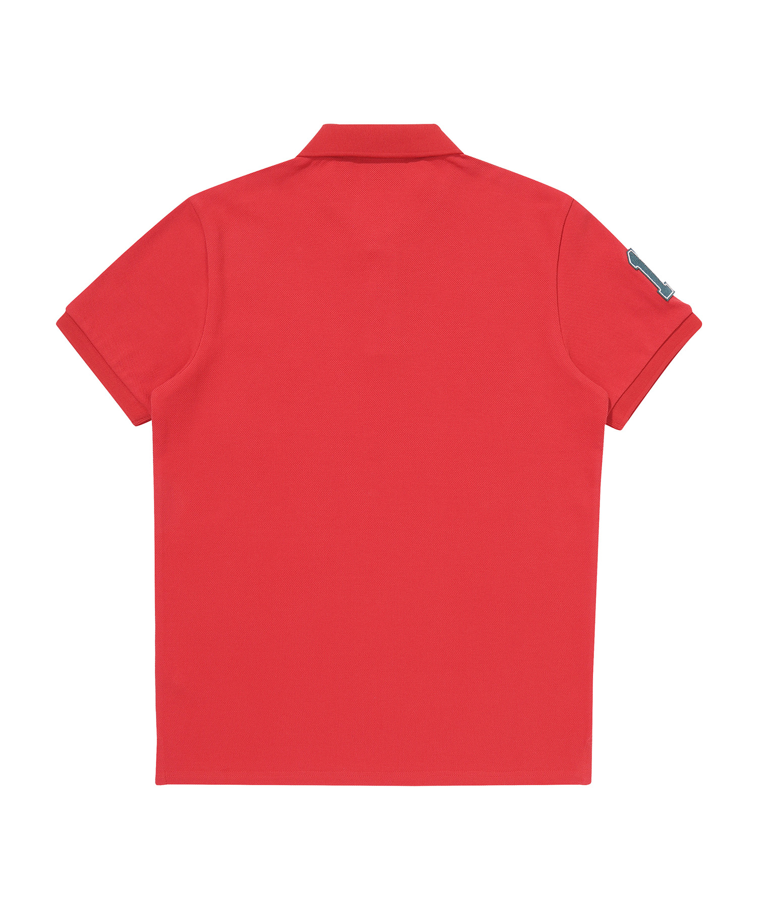 ATHLETICS FELT POLO SHIRT RED SDMIQAP63 KRED 2