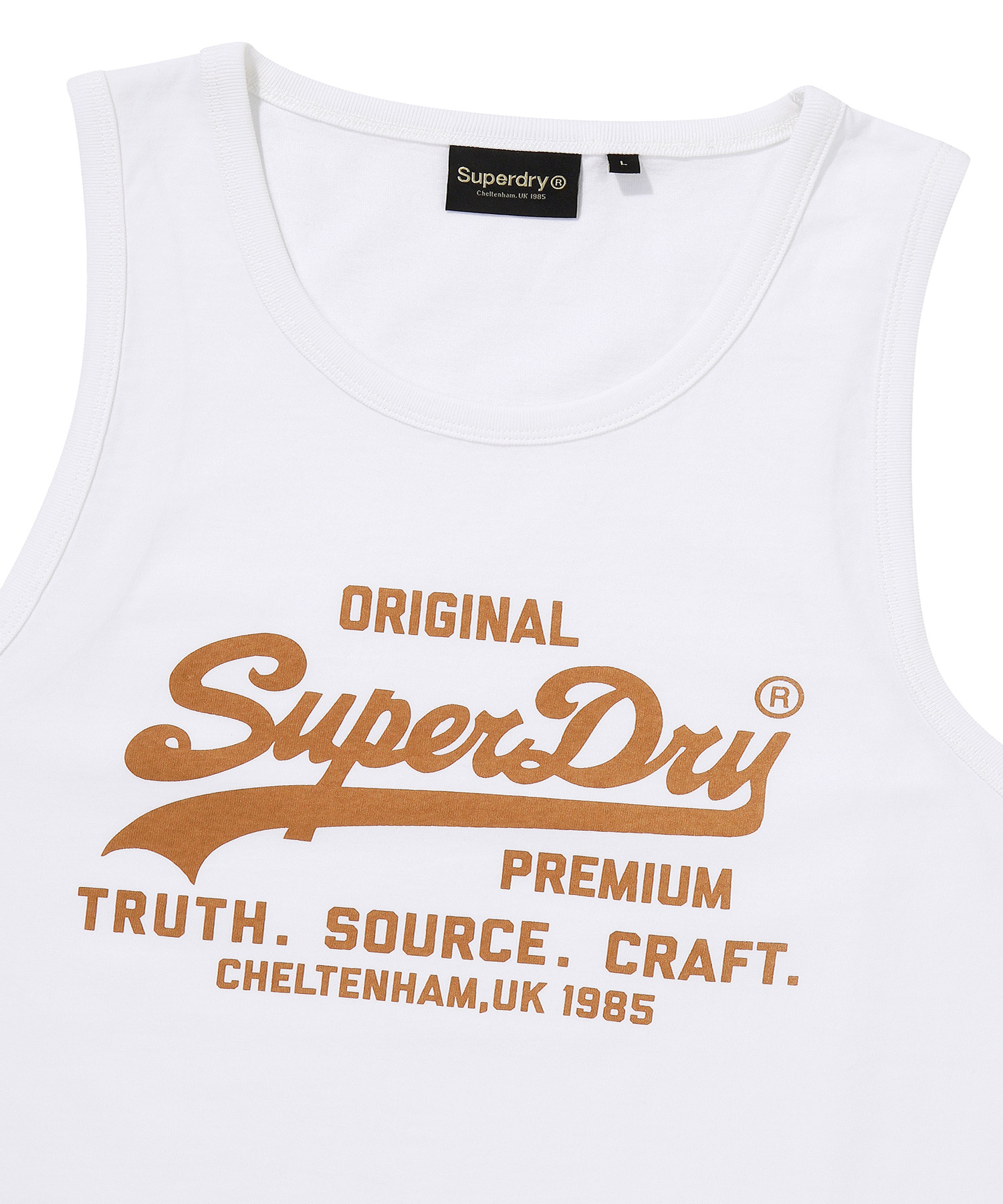 BIG VINTAGE LOGO SLEEVELESS WHITE SDMIVCP63 KWHT 3