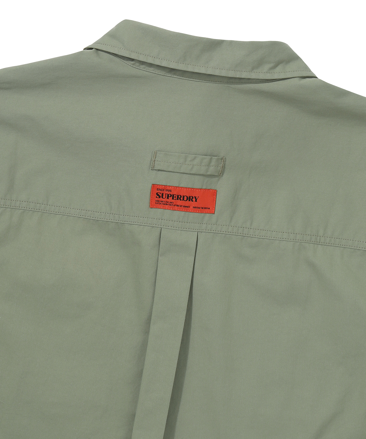 CONTRAST STITCH WORK POCKET SHIRT KHAKI GREEN SDMIRAP60 KKHG 5