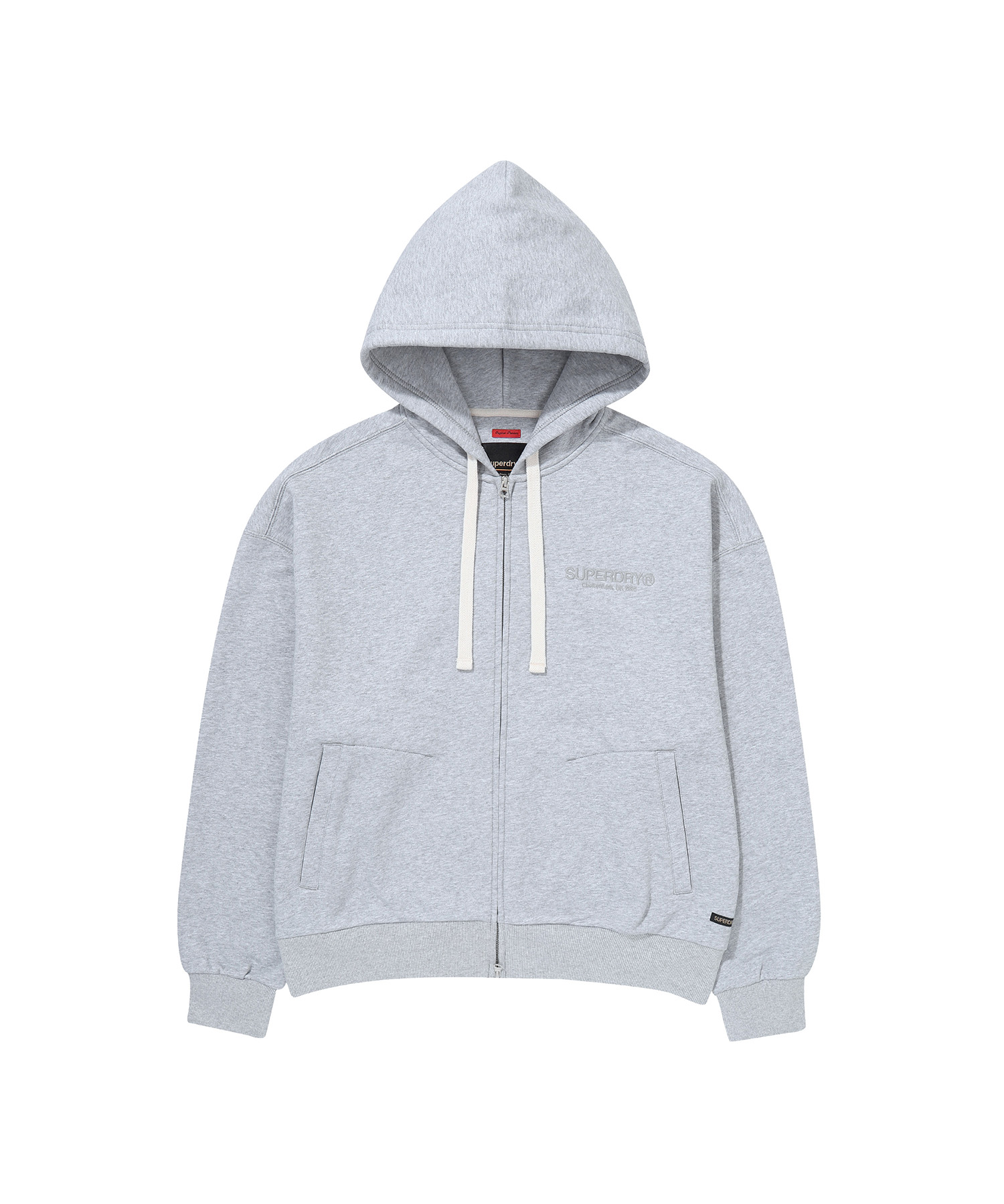 CORE 2 WAY ZIP UP HOODIE L M GREY SDMMZAP01 KLMG 1