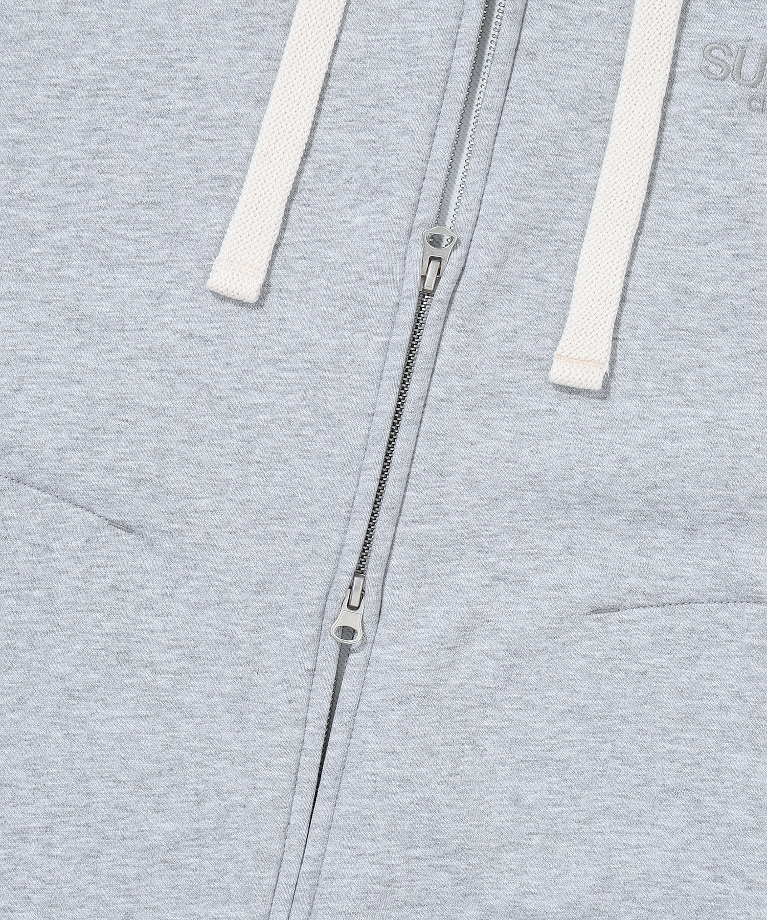 CORE 2 WAY ZIP UP HOODIE L M GREY SDMMZAP01 KLMG 3