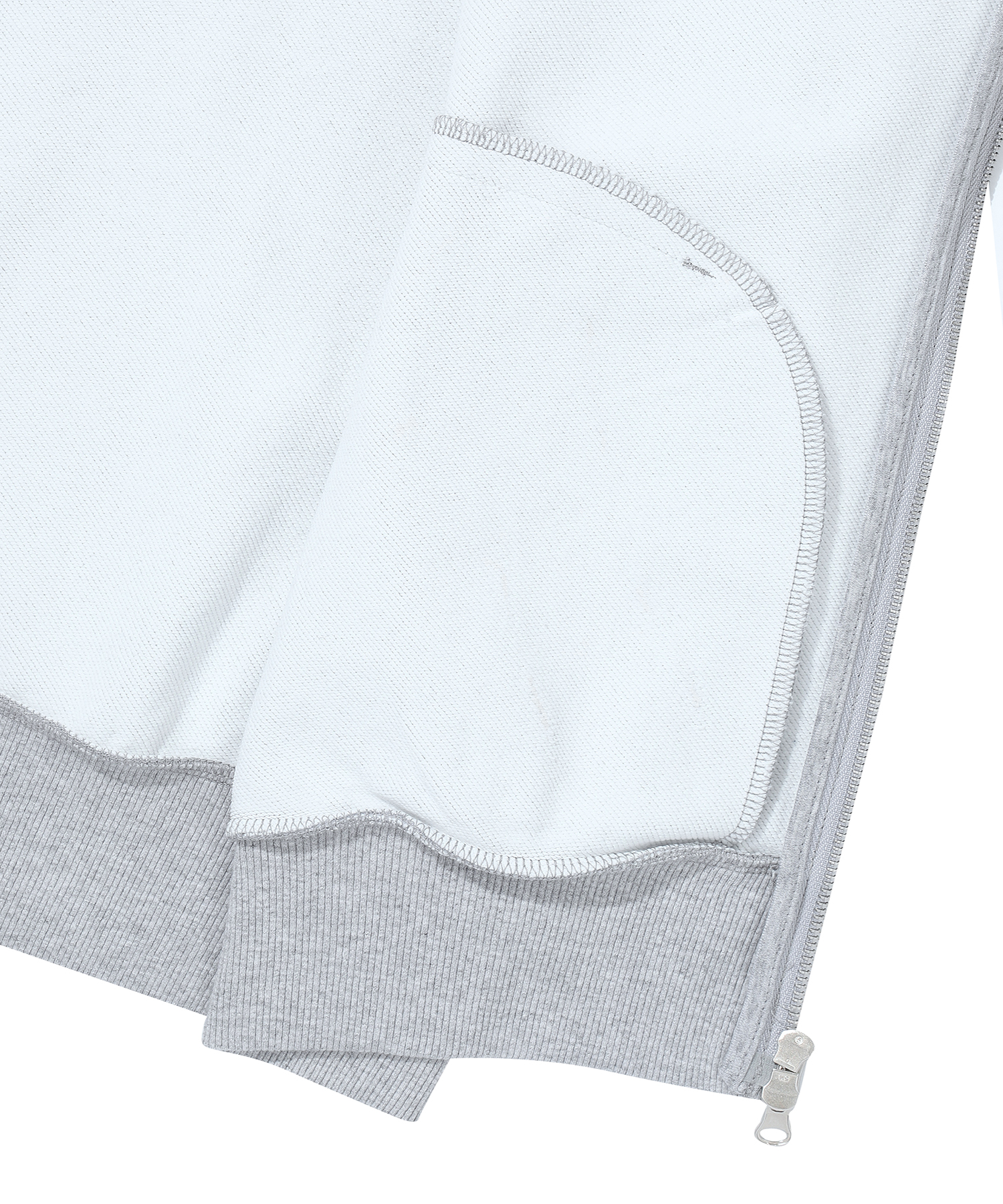 CORE 2 WAY ZIP UP HOODIE L M GREY SDMMZAP01 KLMG 4