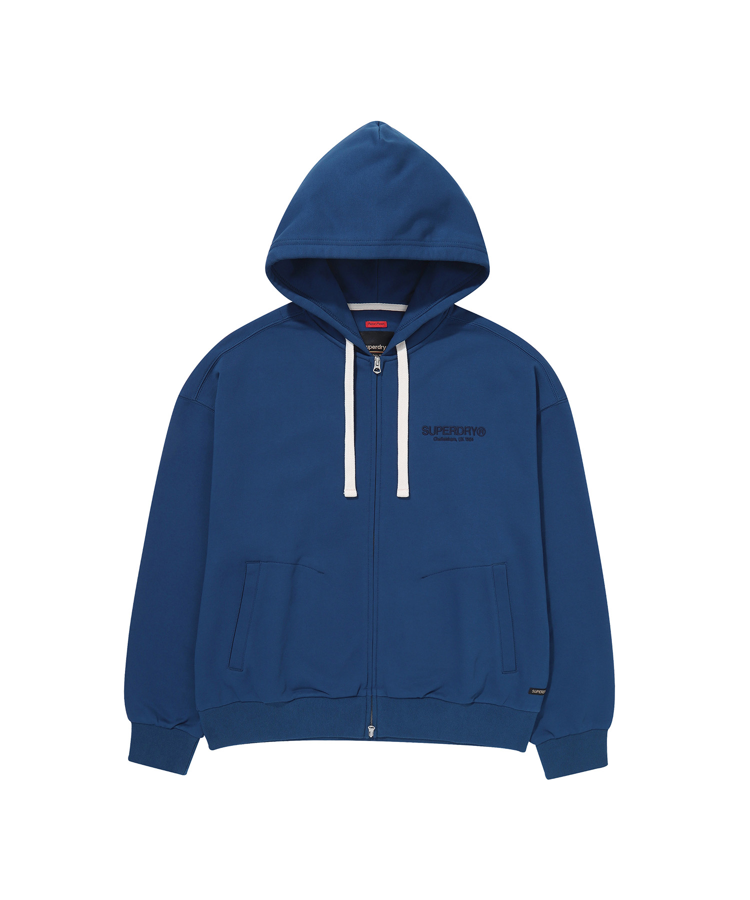 CORE 2 WAY ZIP UP HOODIE NAVY SDMMZAP01 KNVY 1