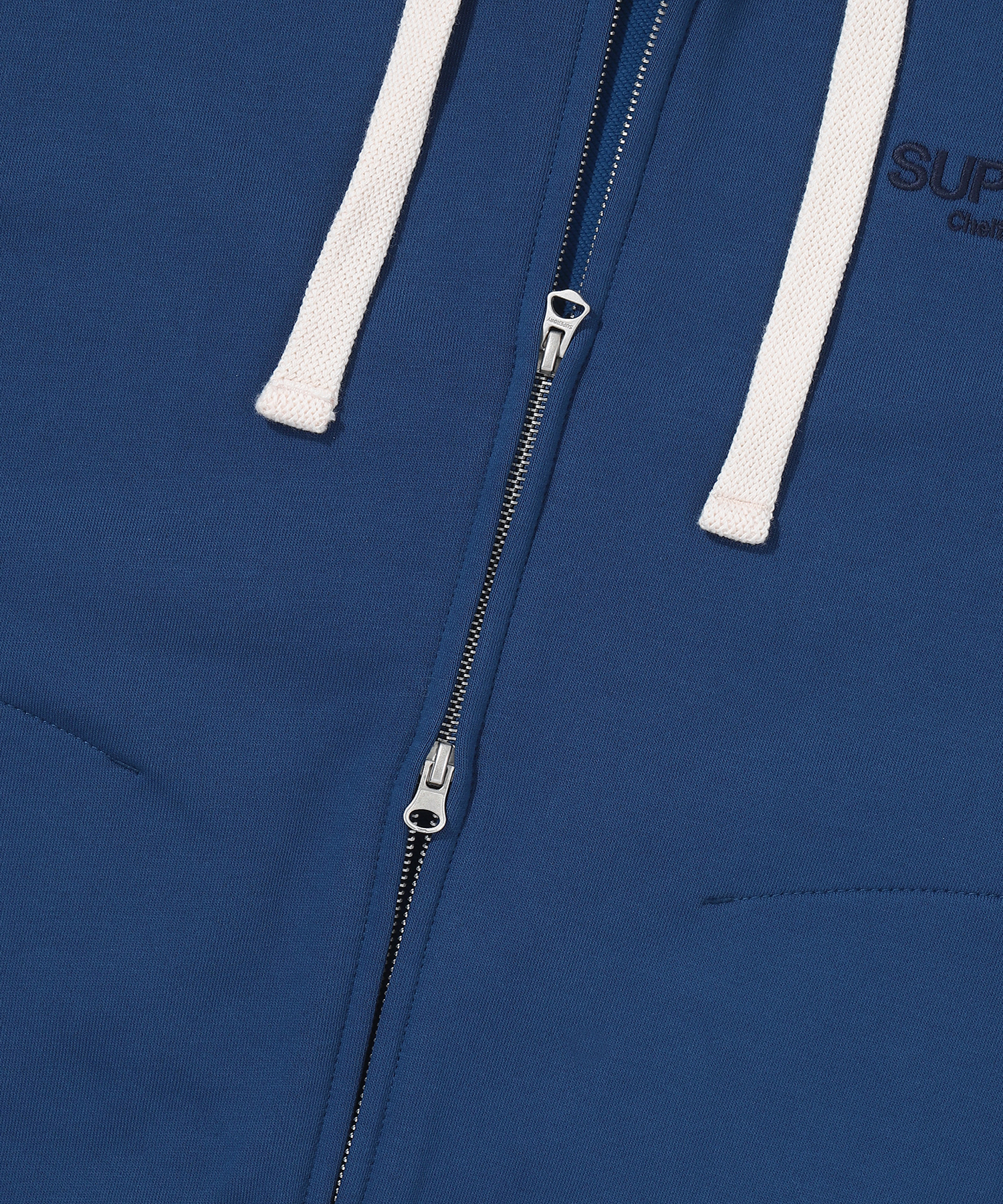 CORE 2 WAY ZIP UP HOODIE NAVY SDMMZAP01 KNVY 3