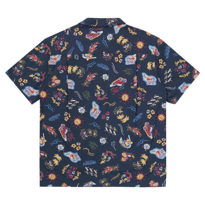 FARM SURF HAWAIIAN SHIRT NAVY SDUIHAP61 KNVY 2