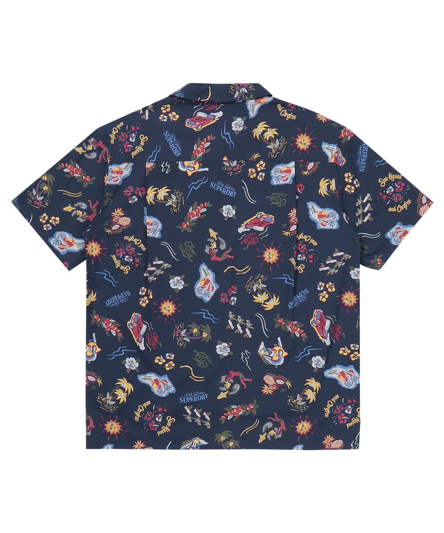 FARM SURF HAWAIIAN SHIRT NAVY SDUIHAP61 KNVY 2