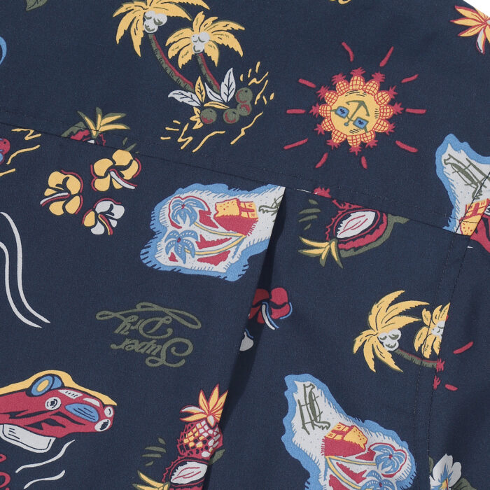 FARM SURF HAWAIIAN SHIRT NAVY SDUIHAP61 KNVY 5