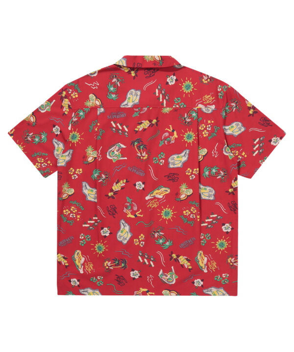 FARM SURF HAWAIIAN SHIRT RED SDUIHAP61 KRED 2